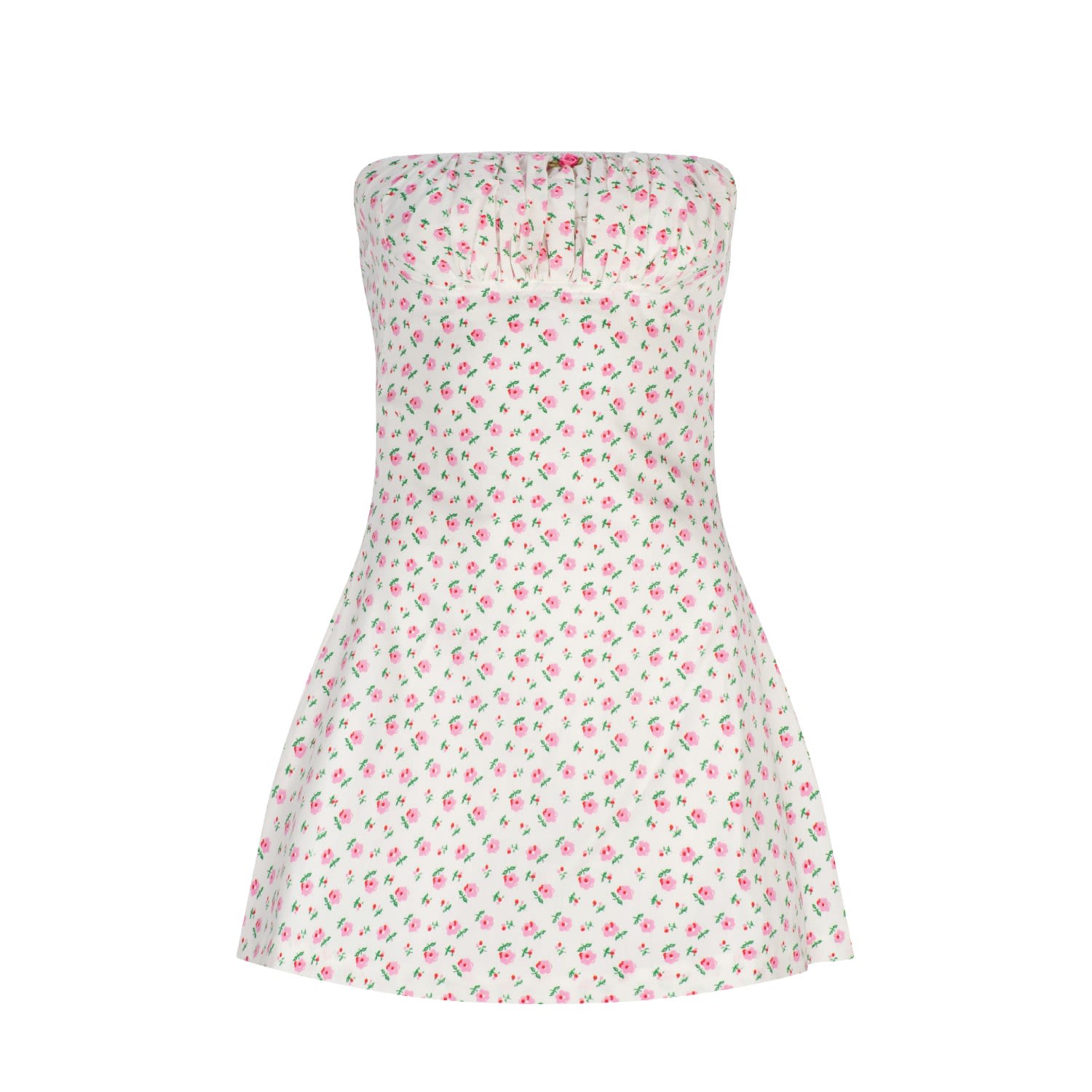 Zarfie Women's Pink / Purple / White Honey Dress - Posy In Pink/purple/white
