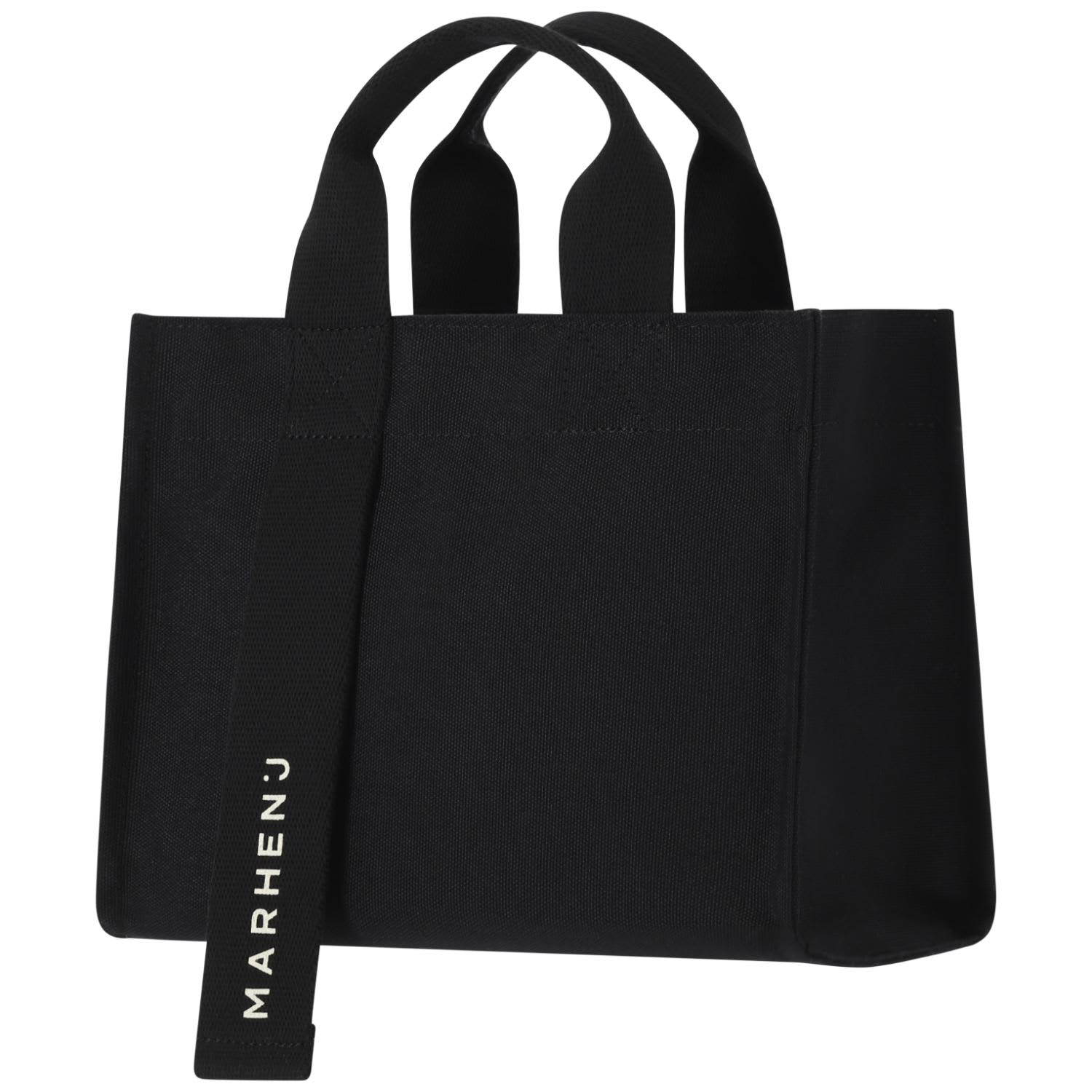 ☆MARHEN.J☆ Rico Comfort Mini Tote Crossbody Bag Rico Mini Comfort - Canvas - All Black | MARHEN.J | Wolf