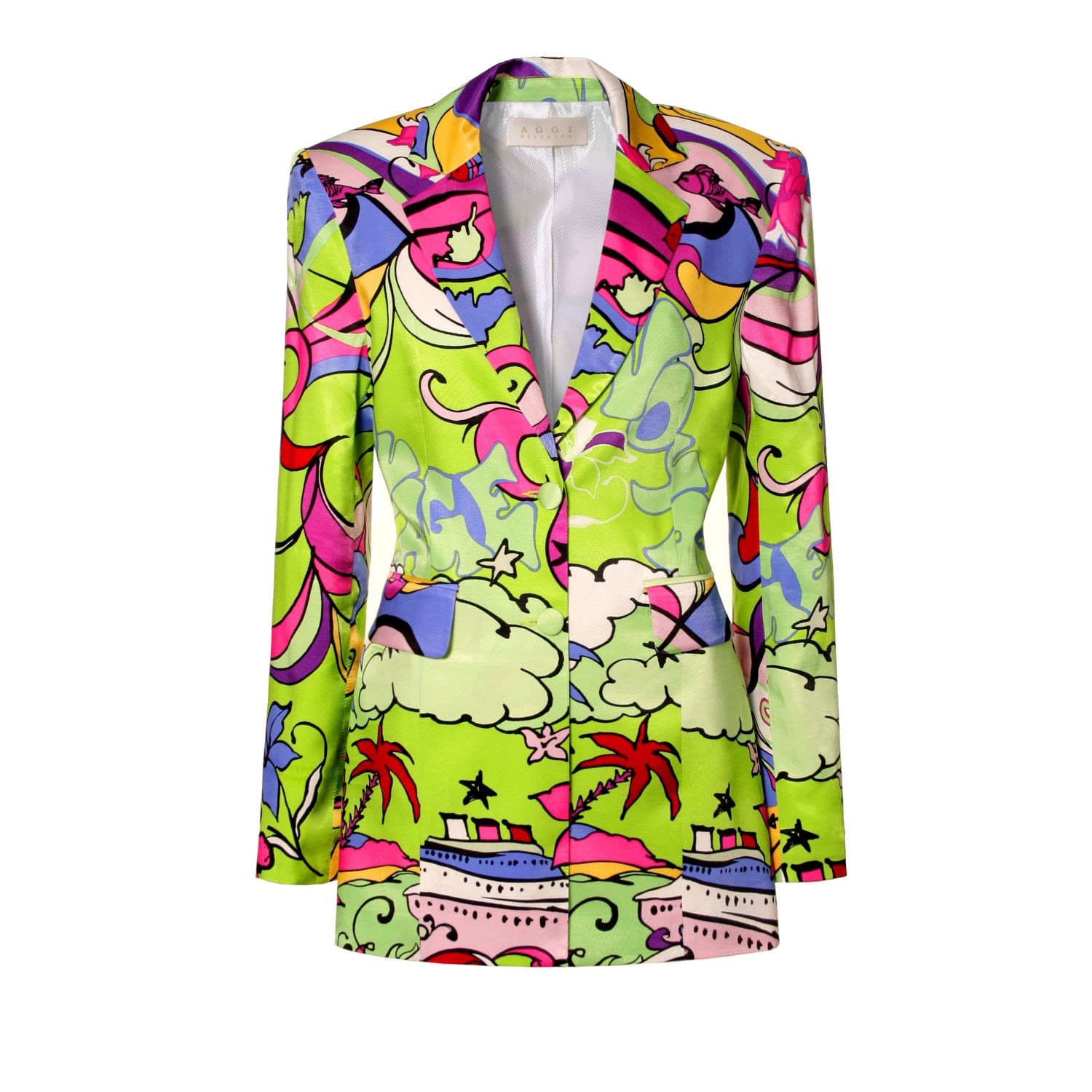 Aggi By Halewski Women's Gianna Current Mood Blazer In Yellow