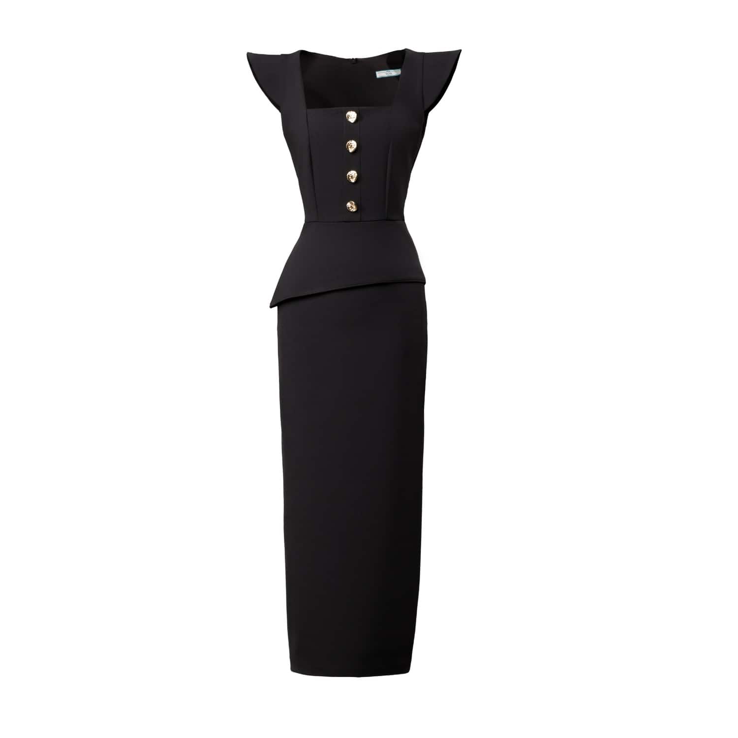 Umbrella Dress- Black | Tuva Collection | Wolf & Badger