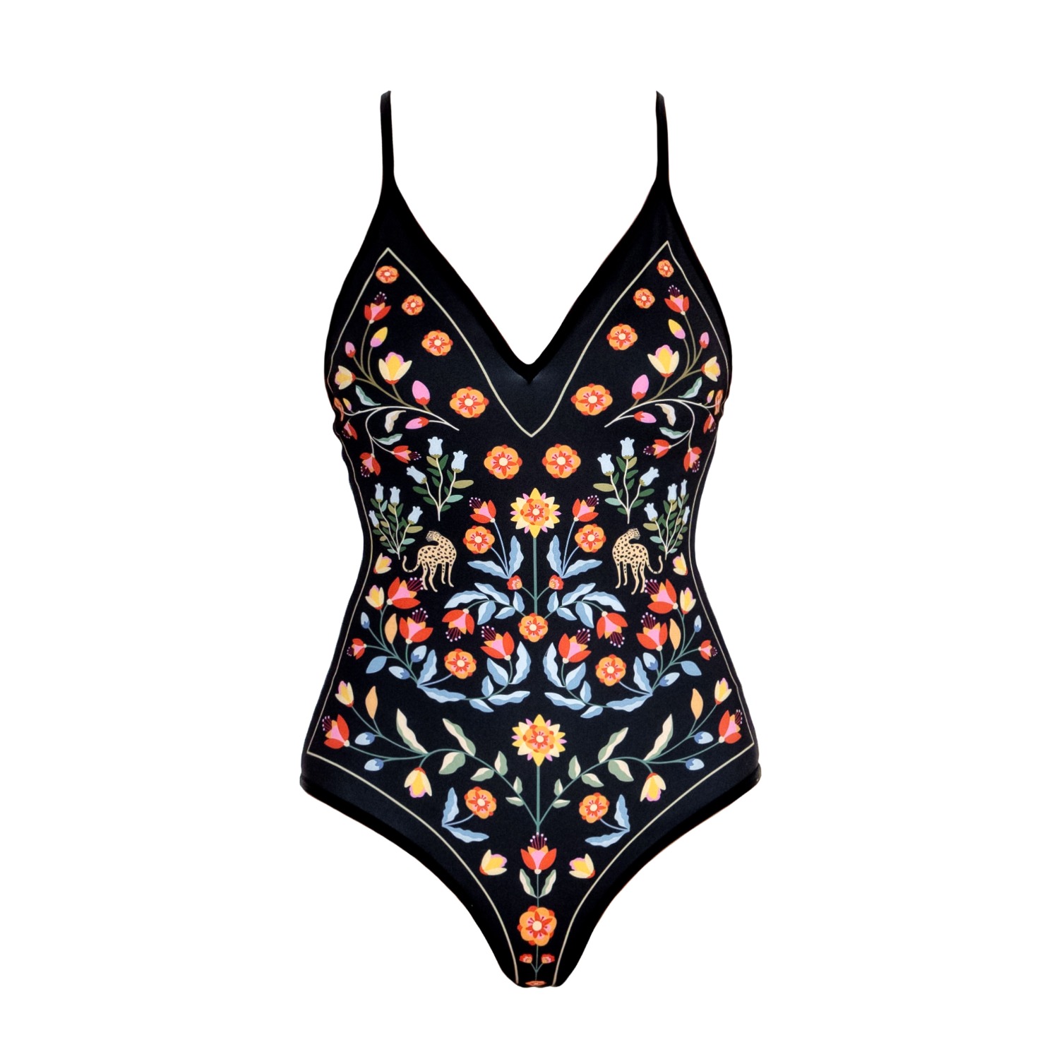 Night Imagination Reversible V-Neck One-Piece Swimsuit | Jessie