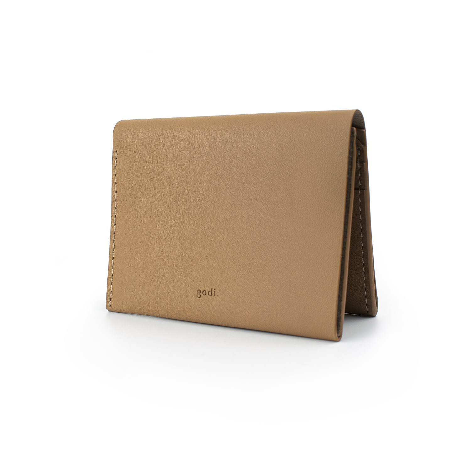 Women’s Neutrals Handmade Bifold Leather Wallet - Sand Godi.