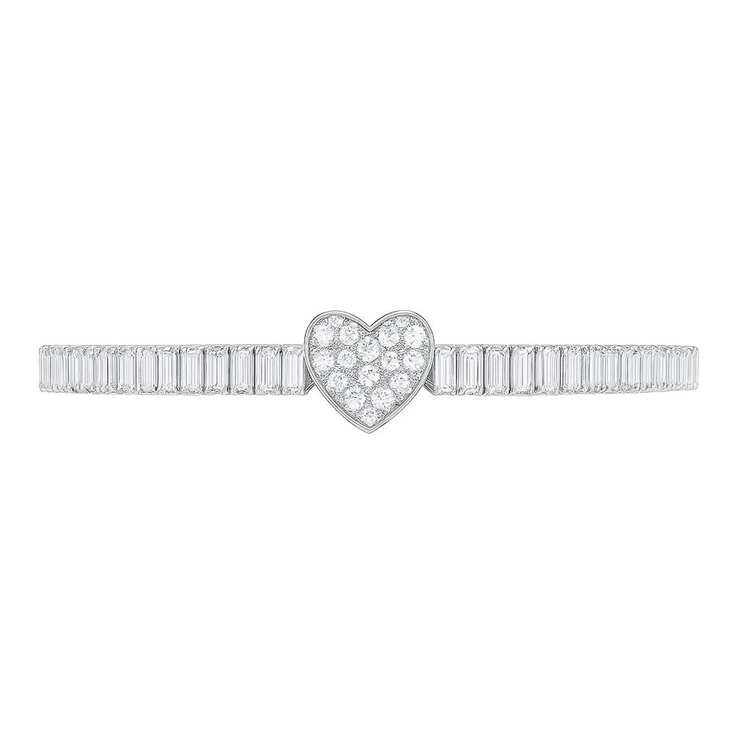 The Gala Women's Silver Heart Glow Bracelet In Silver