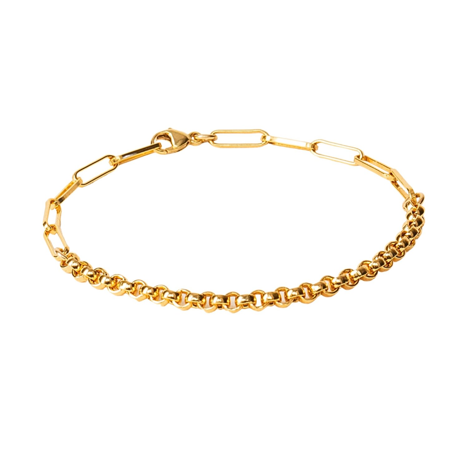 Gwen Beloti Jewelry Women's Ava X Layla Gold Link Bracelet