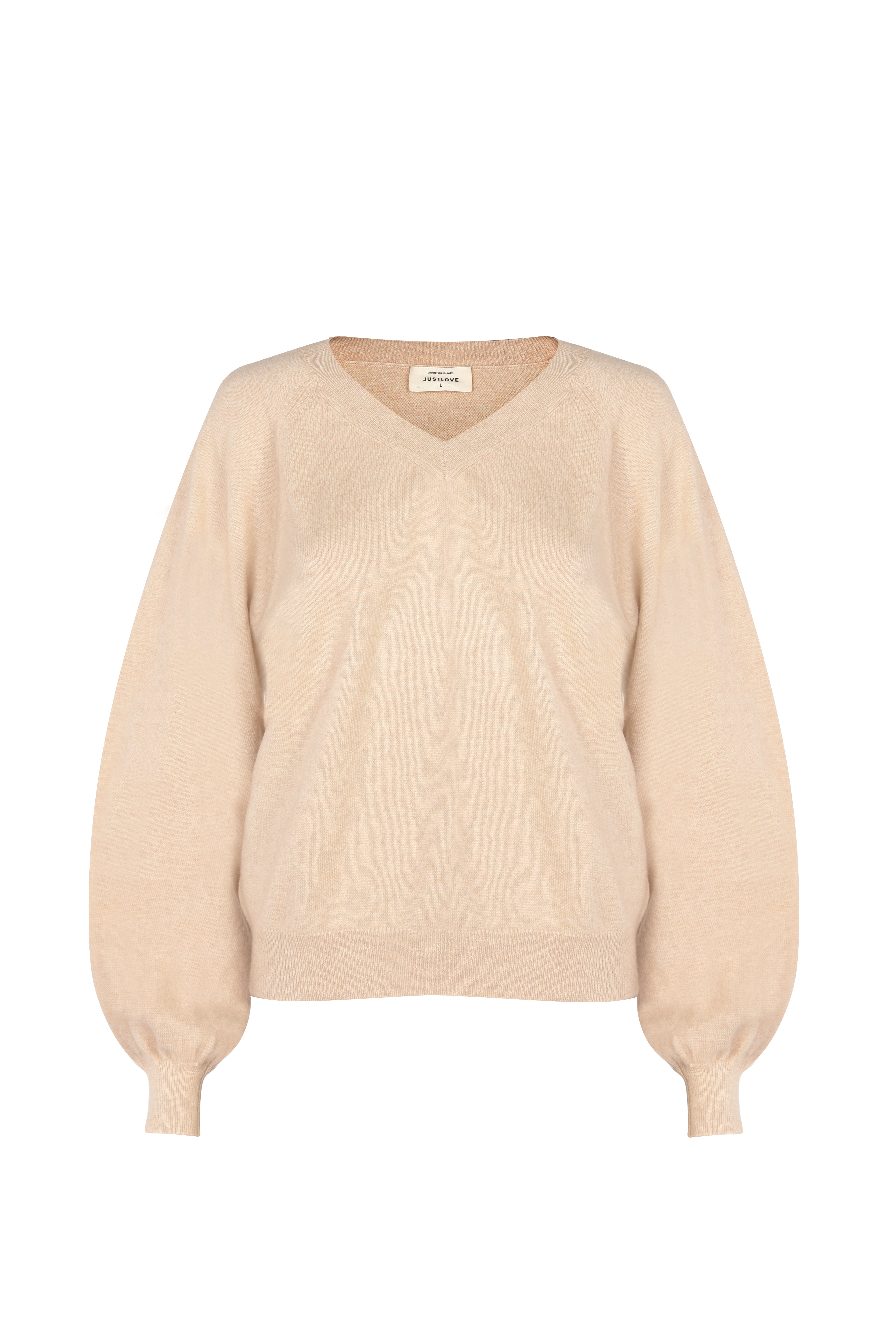 Justlove Women's Neutrals Cashmere Top Celeste Beige In Beige