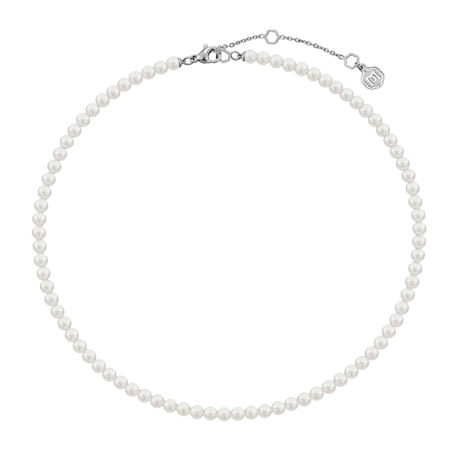 Me30 Women's Timeless Only Me String Beaded Pearl Necklace - Silver, 4mm In Silver