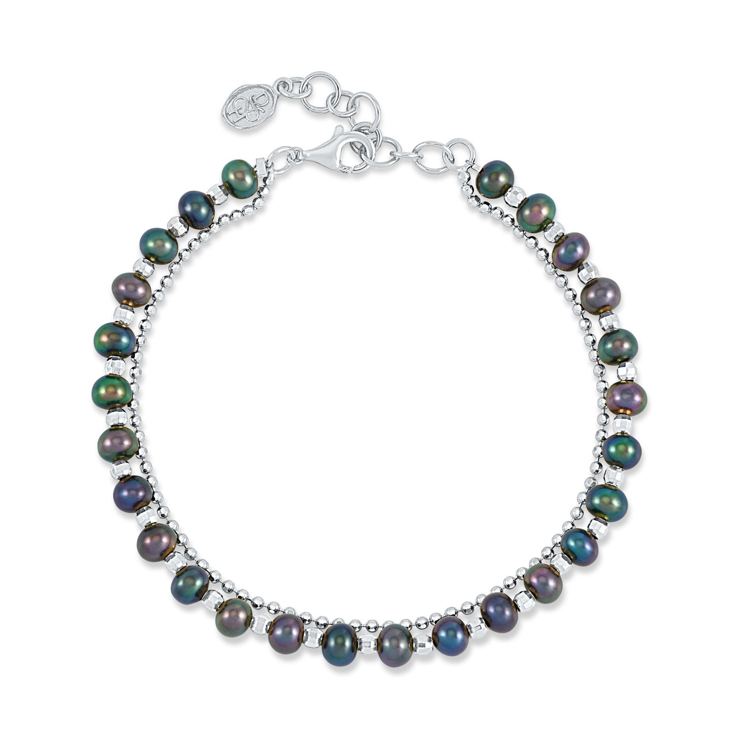 Dower & Hall Women's Peacock Freshwater Timeless Pearl Bracelet In Sterling Silver In Metallic