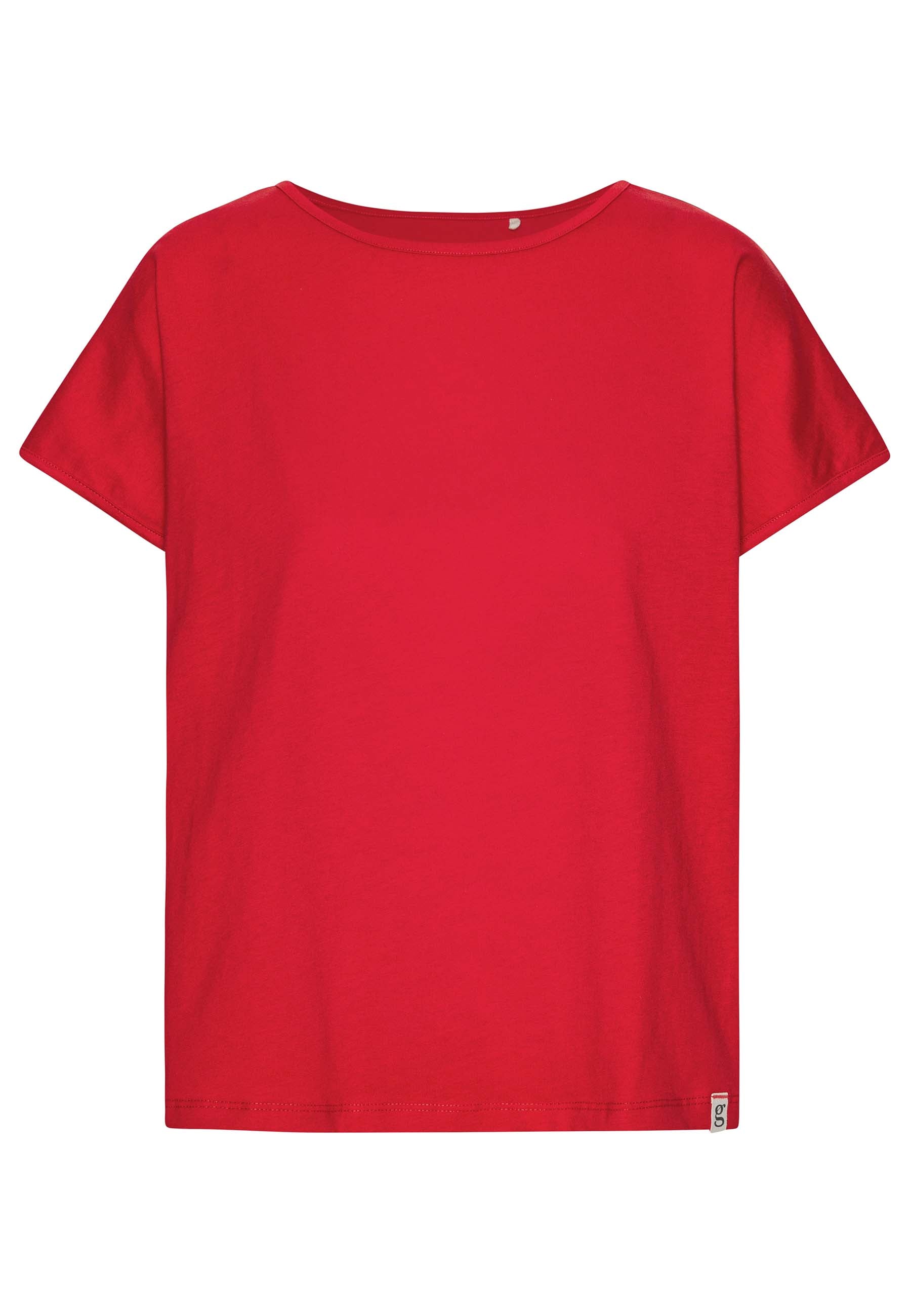 Grobund Women's The  Karen T-shirt - The Short One In Poppy Red In Red