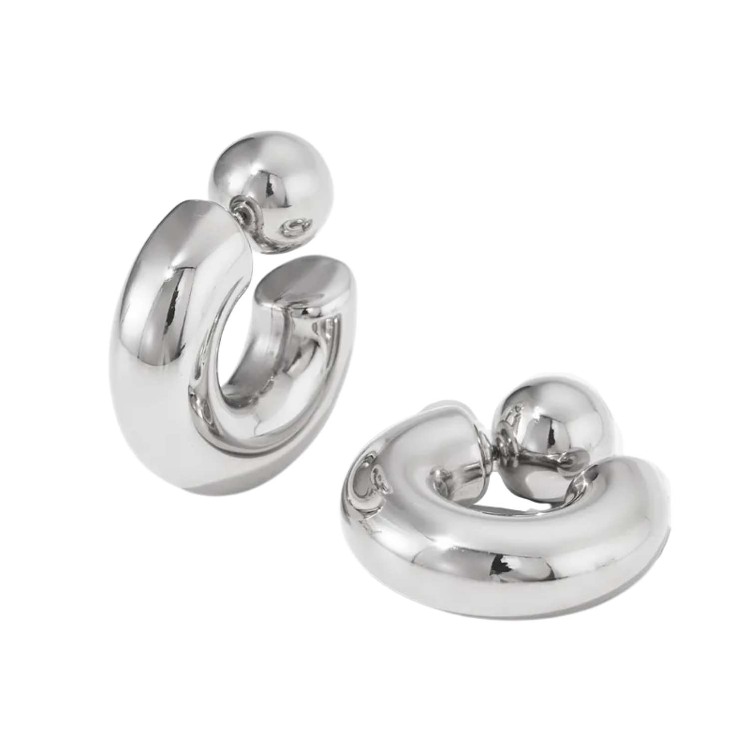 Lucky O’s Women's Mache Silver Earrings In Silver