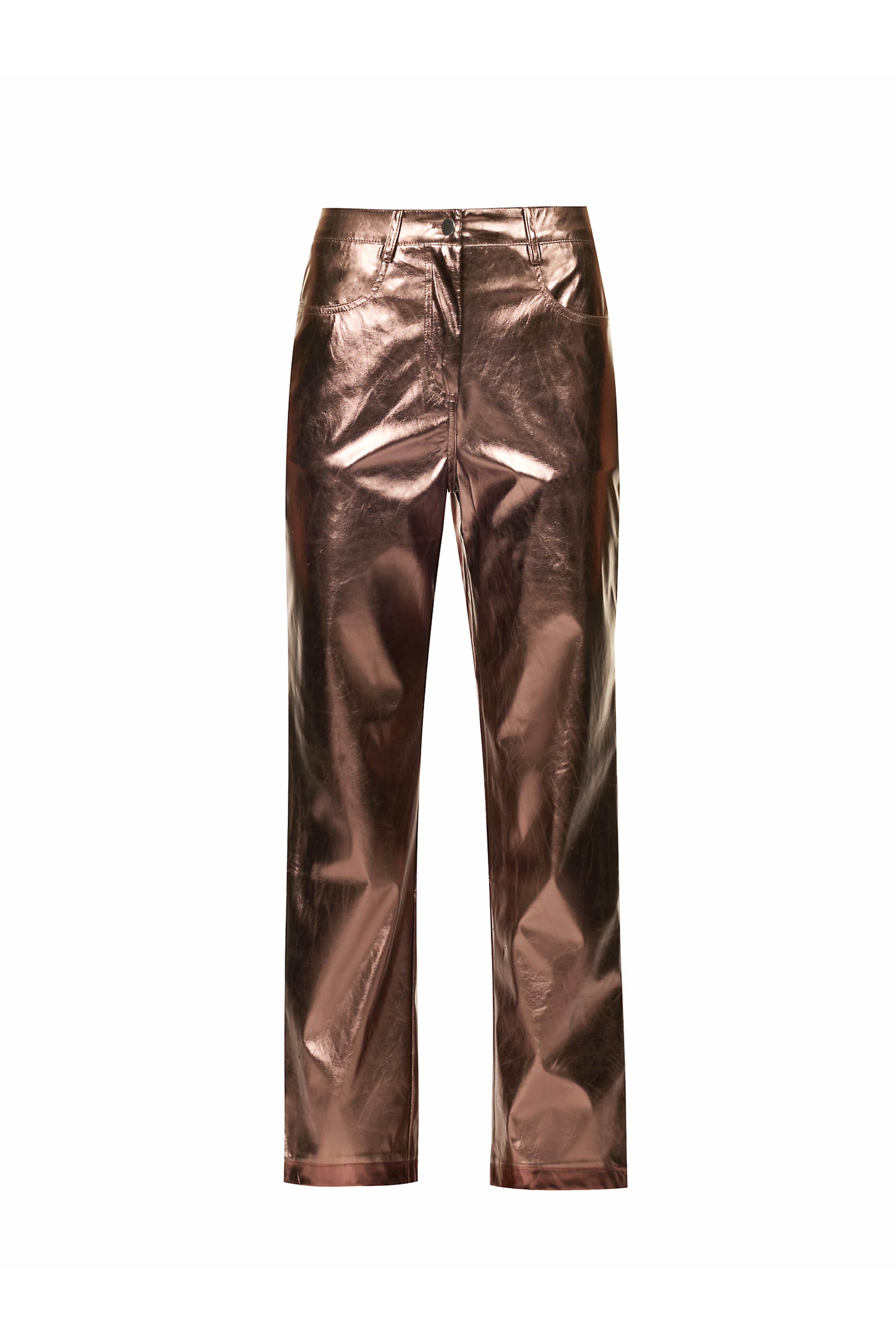 Amy Lynn Women's Brown Lupe Mocha Metallic Trousers