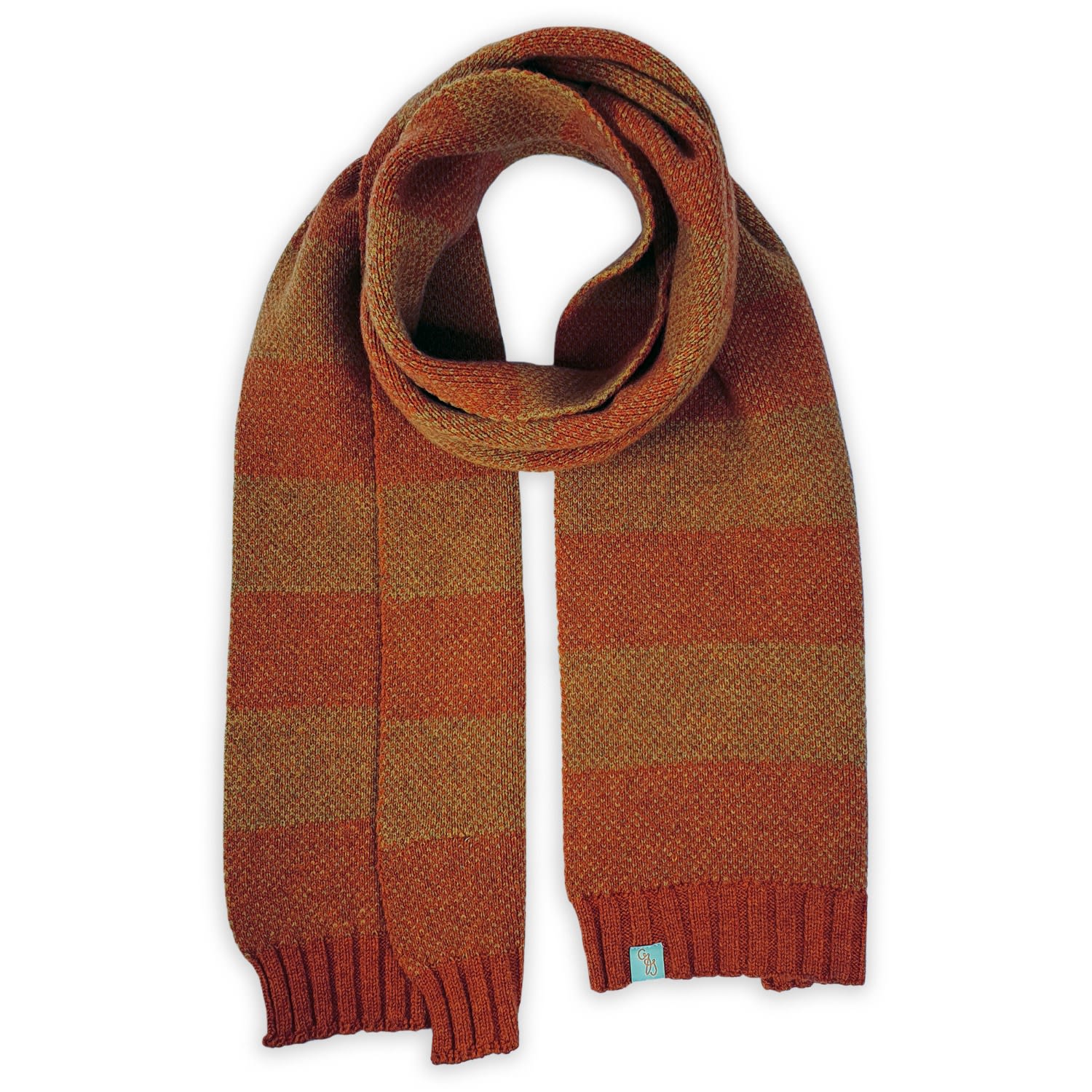 Women’s Yellow / Orange Scarves - Birdy - Ember Orange Otto & Spike