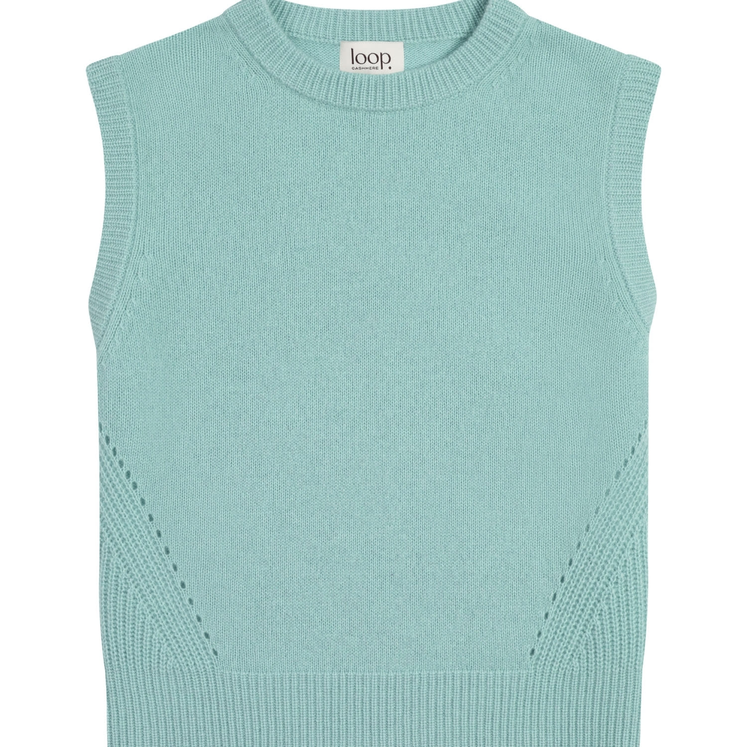 Loop Cashmere Women's Ribbed Detail Lofty Cashmere Tank In Hyssop Green