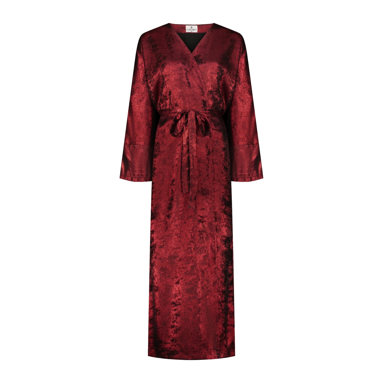 Women’s Shadow Of Sequin Shimmer Kimono/Dress Red Small Dhara Sheth Dubai