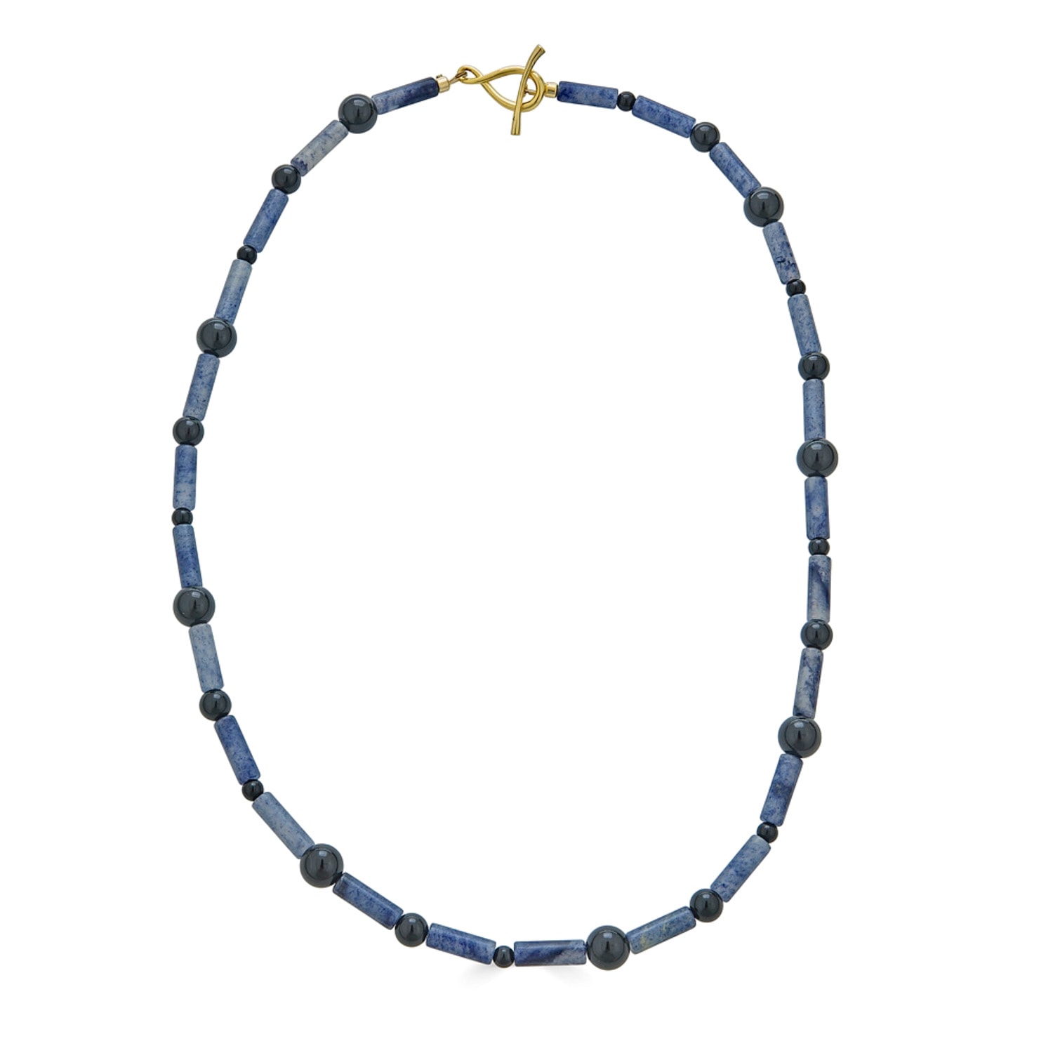 Women’s Blue / Black Cruise Blue Aventurine And Black Onyx Necklace Rodela