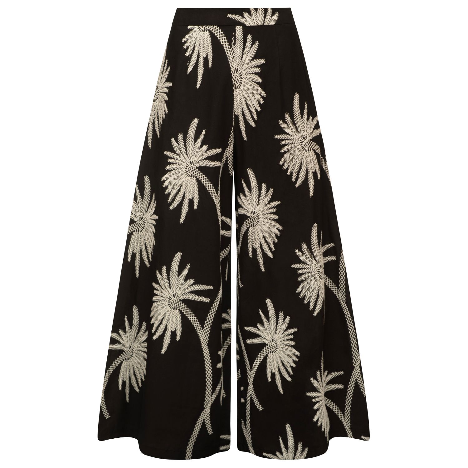 Traffic People Women's Palms Of Promise Wide Boy Trousers In Black In Black