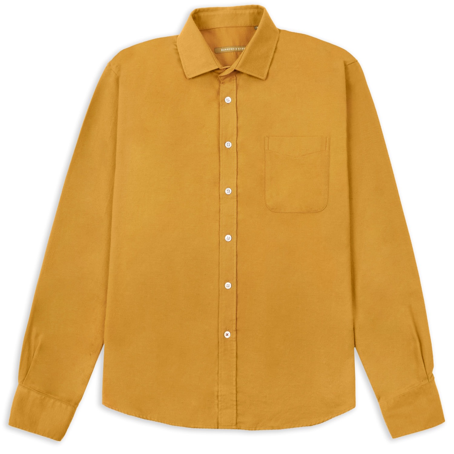 Men’s Yellow / Orange Hudson Shirt - Ochre 3Xl Burrows & Hare