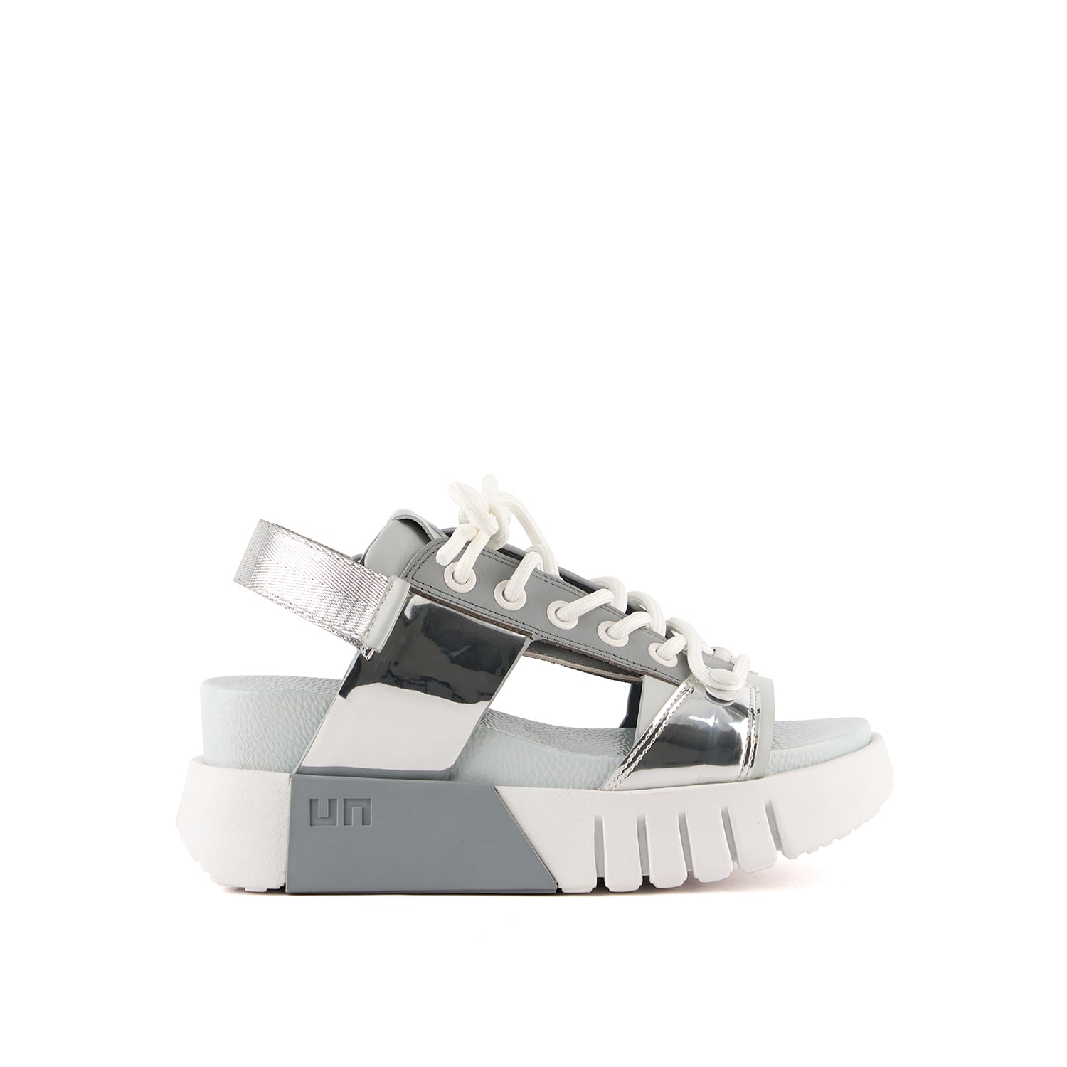 United Nude Women's Silver / Grey / White Delta Sporty - Irony In Silver/grey/white