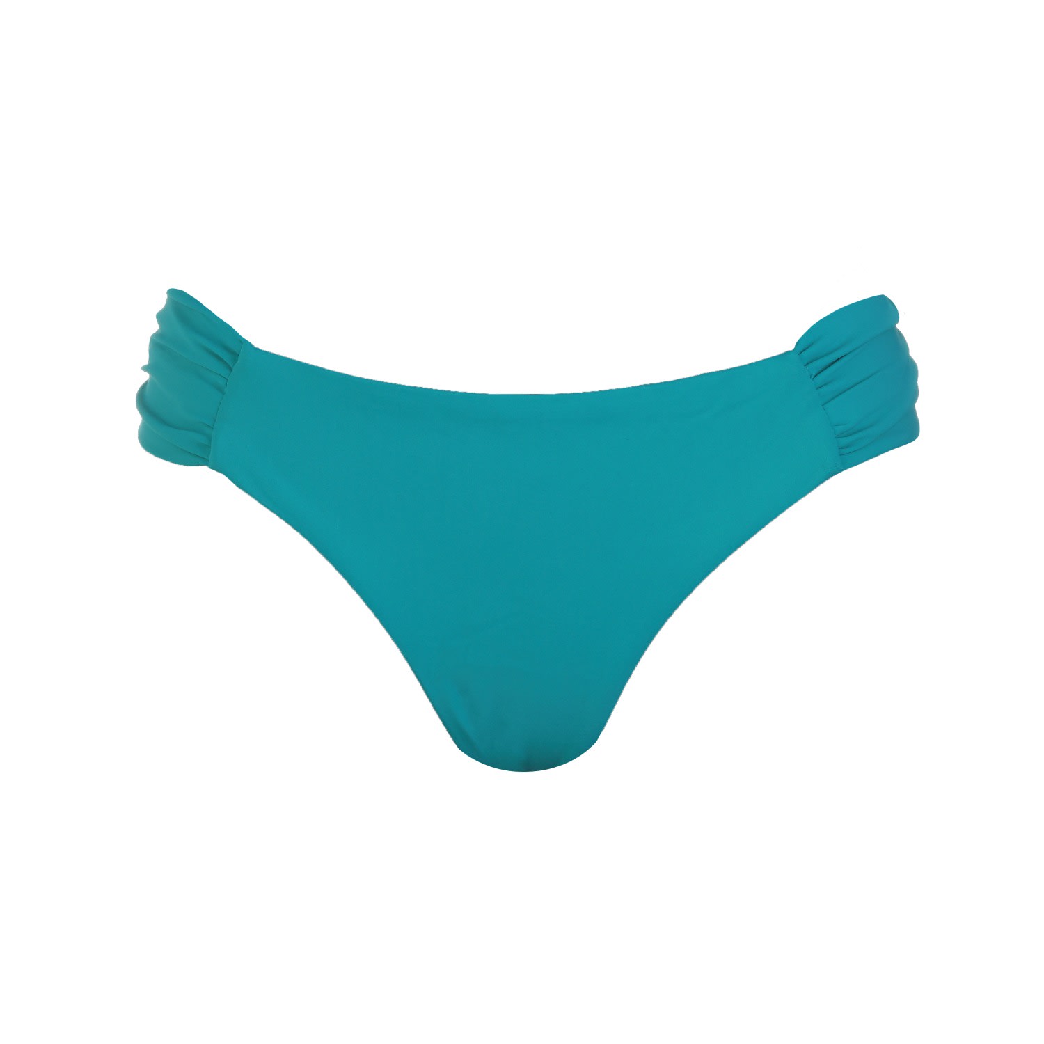 Women's Green Ruched Bottoms Turquoise | Large | Lula-Ru