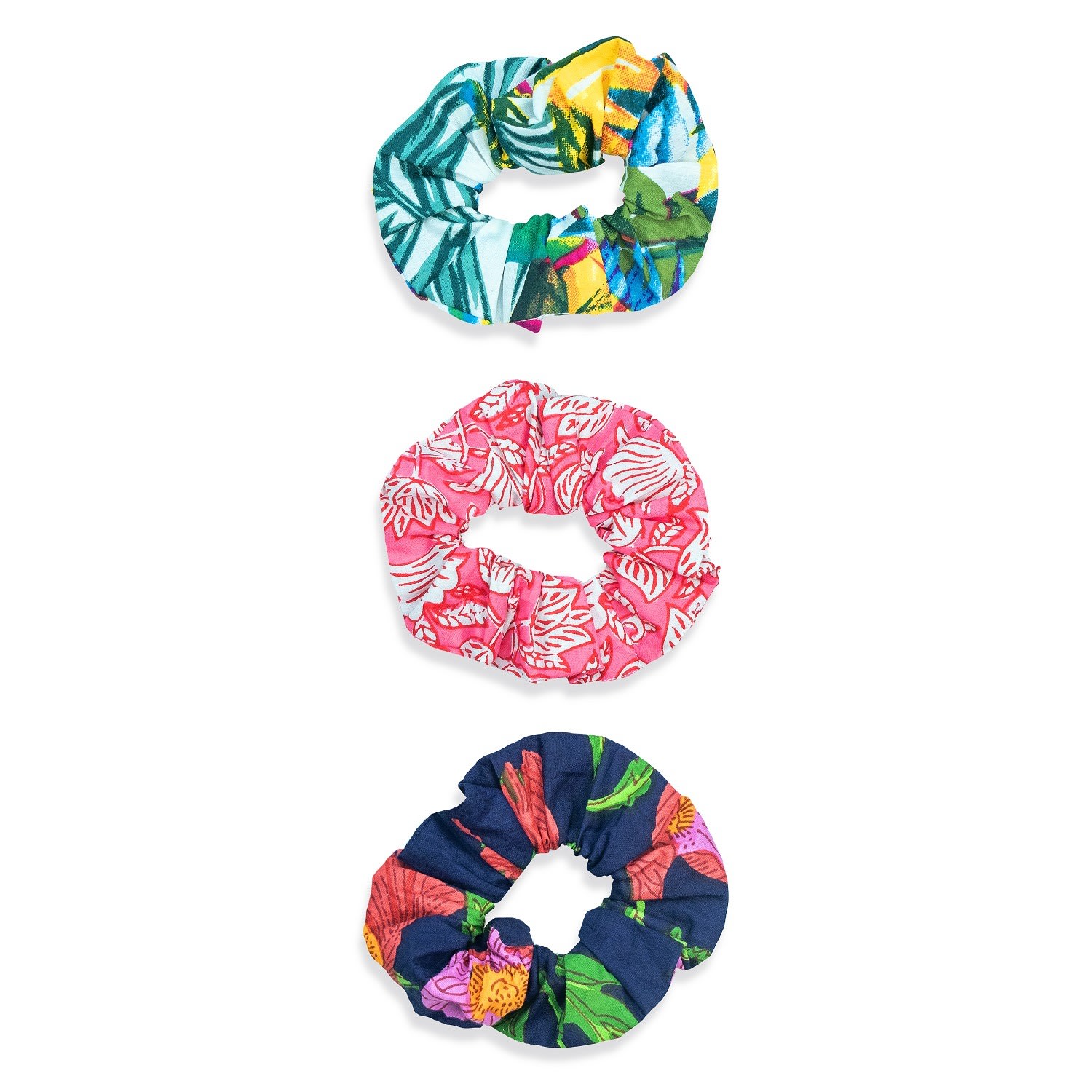 Women’s Indian Cotton Scrunchies Multi-Pack One Size Inara