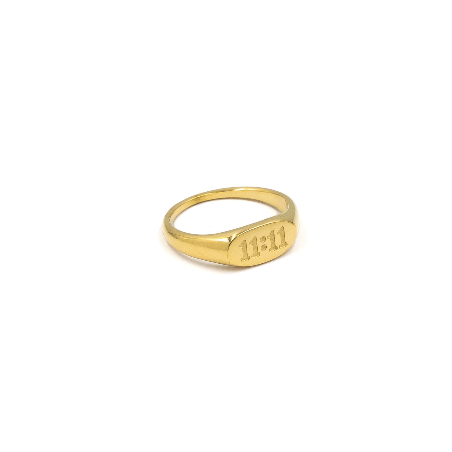 Women’s Gold Initial Make A Wish Ring Superdivajewellery