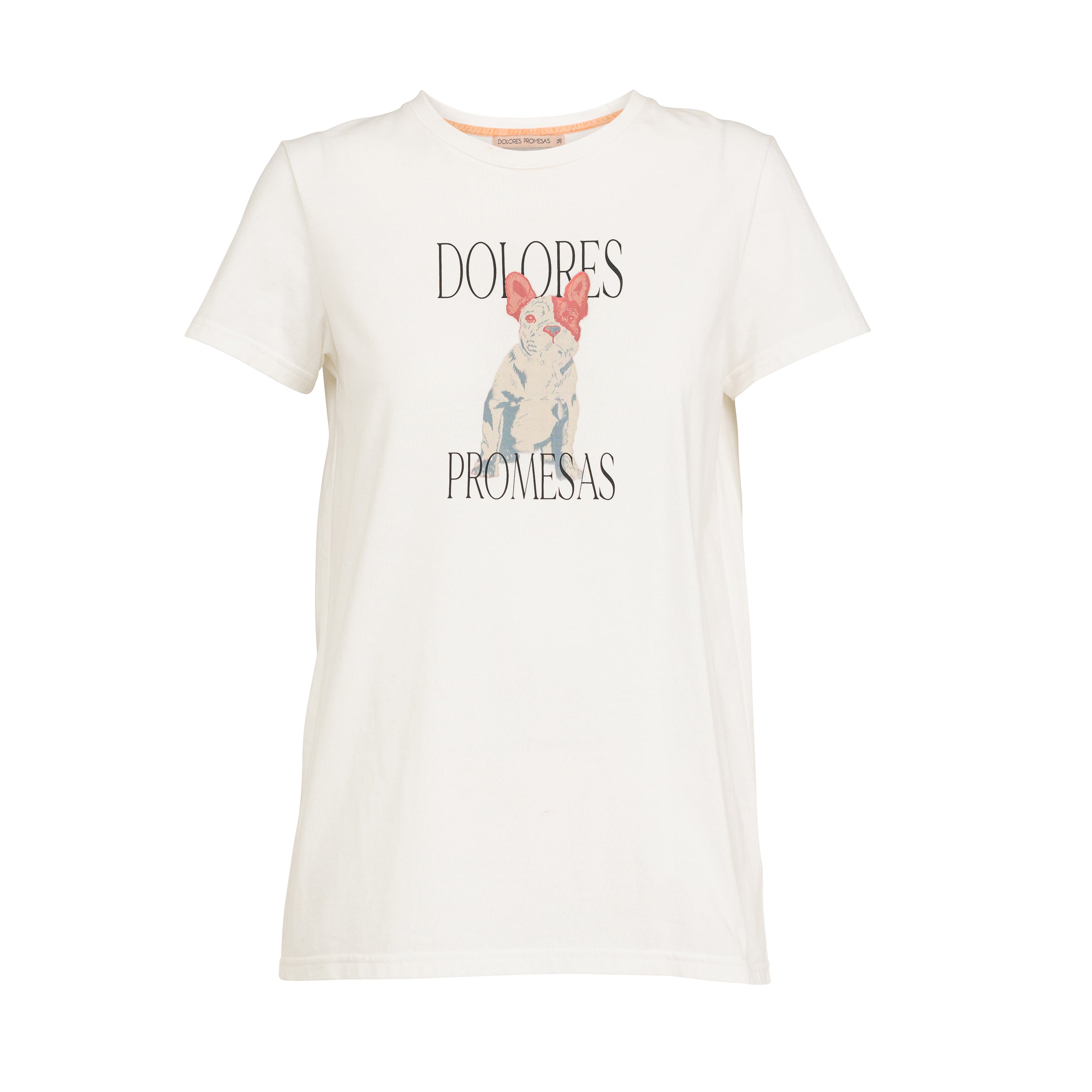 Women’s White Tula Acuarela Short Sleeve T-Shirt Medium Dolores Promesas