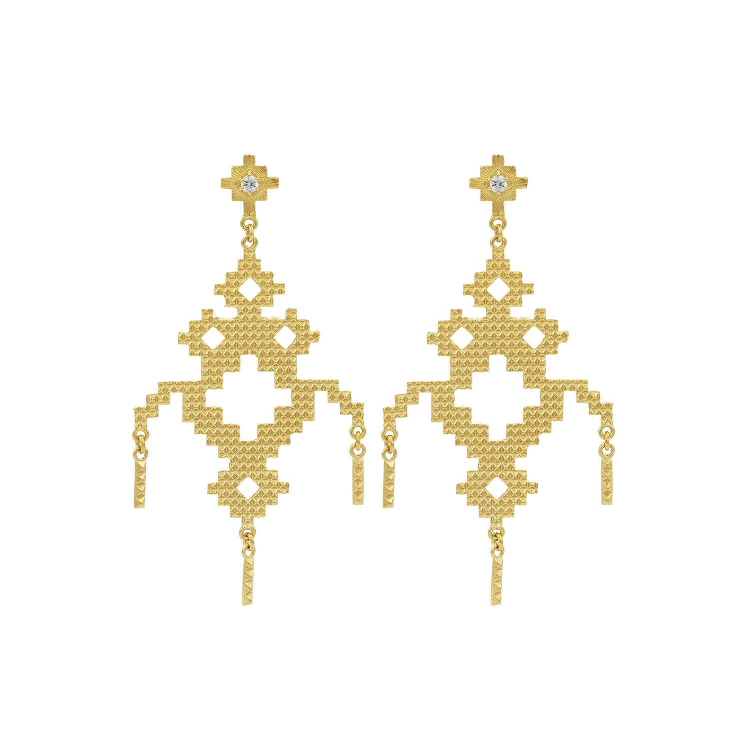 Women’s Amaru Earrings Gold Zoe and Morgan