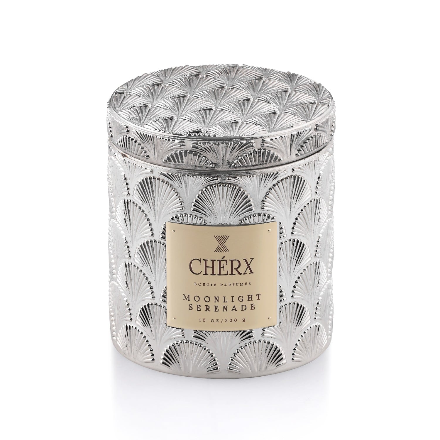 Chérx Silver Moonlight Serenade Glass Jar Candle
