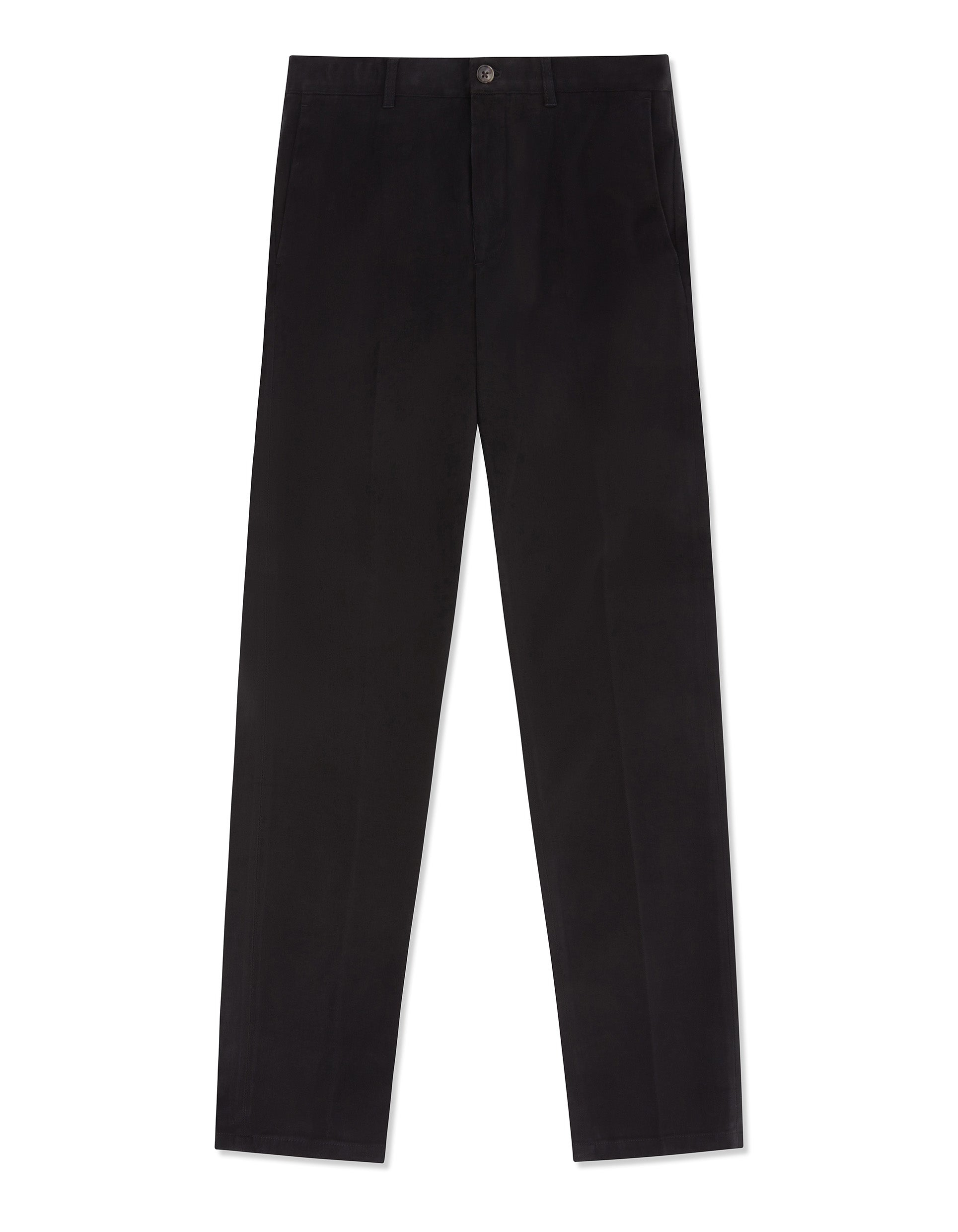 Gresham Blake Men's Black Cotton Stretch Chino In Black