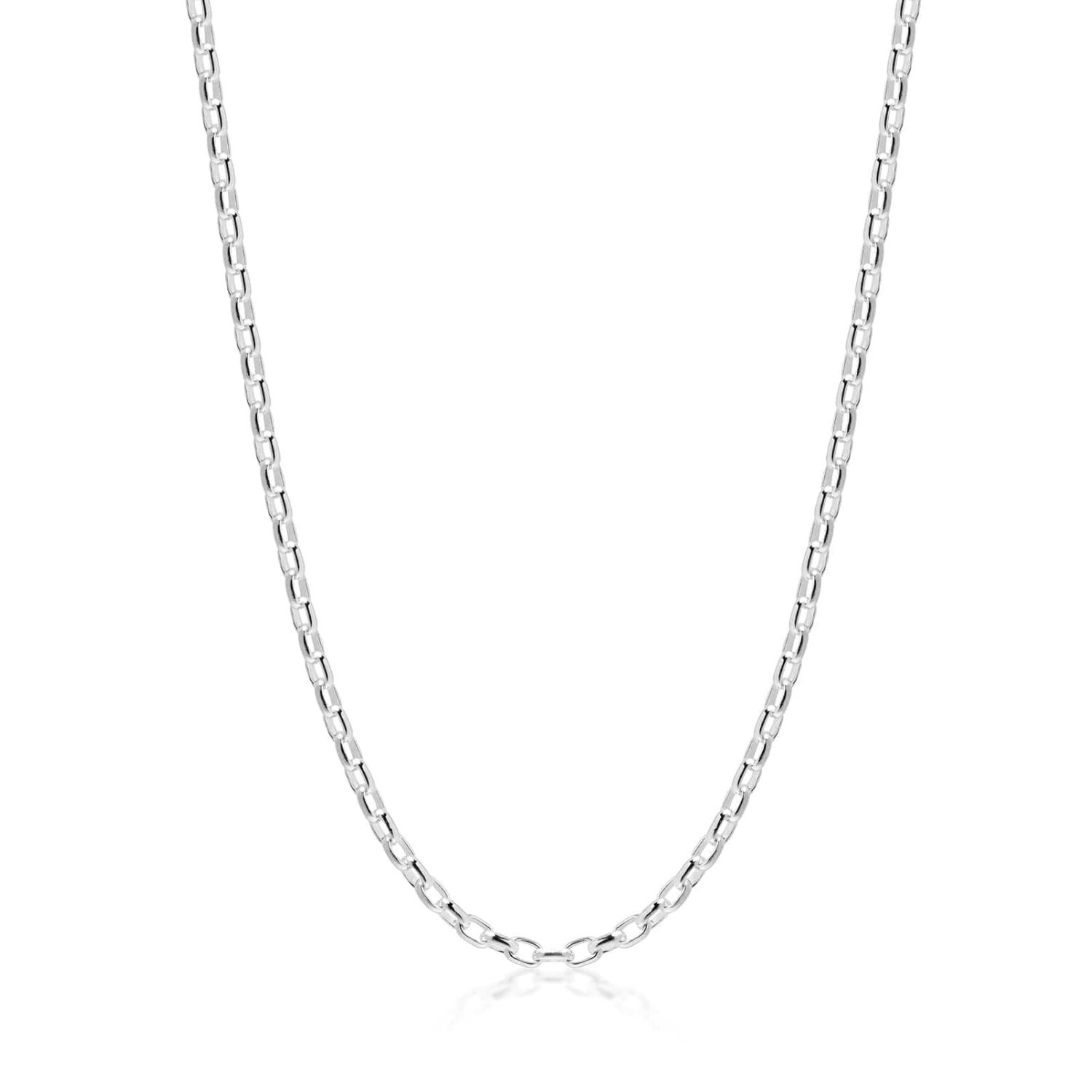 Men’s Sterling Silver Thin Cable Chain Nialaya