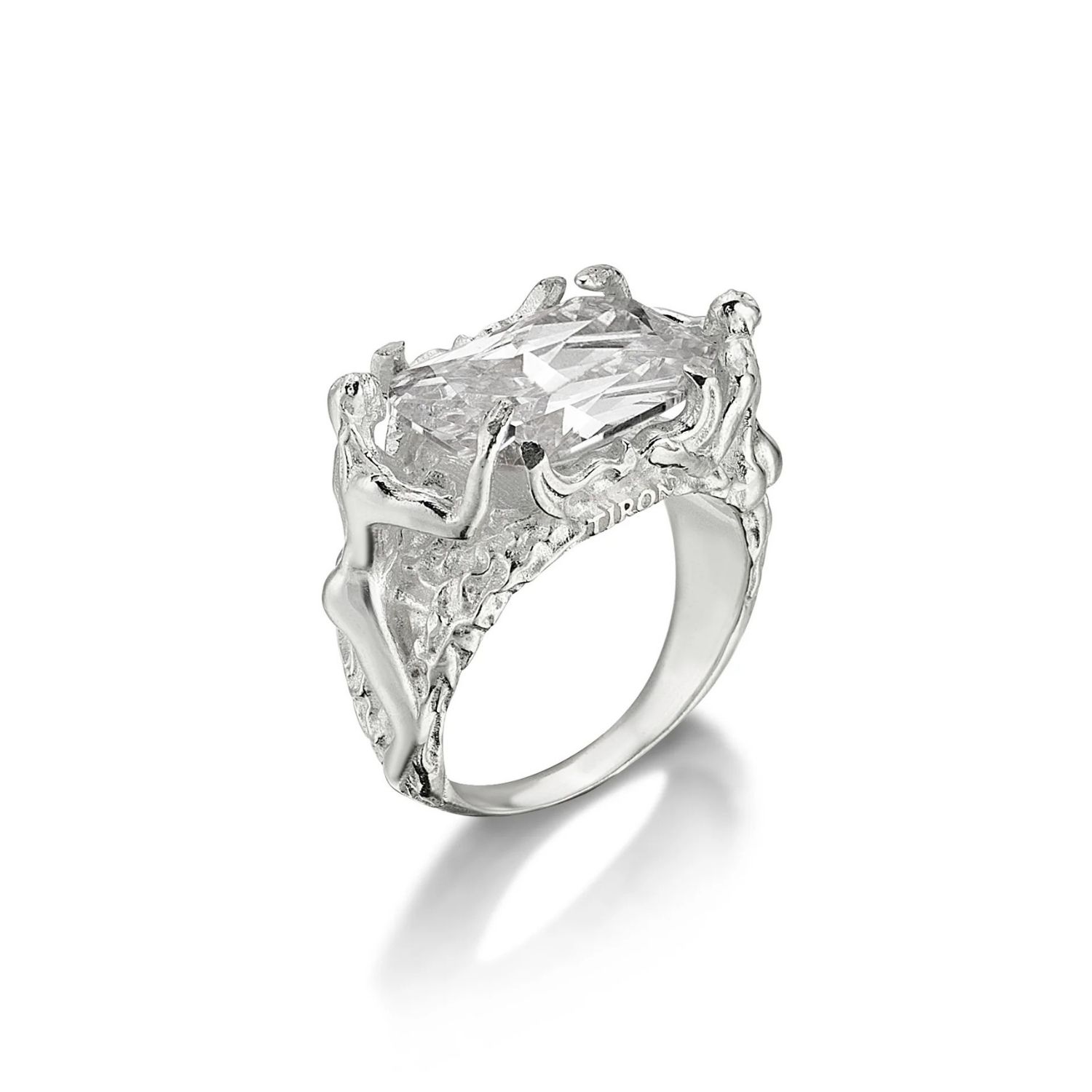 Stefan Tiron Women's Marée White Silva Silver Ring In Silver