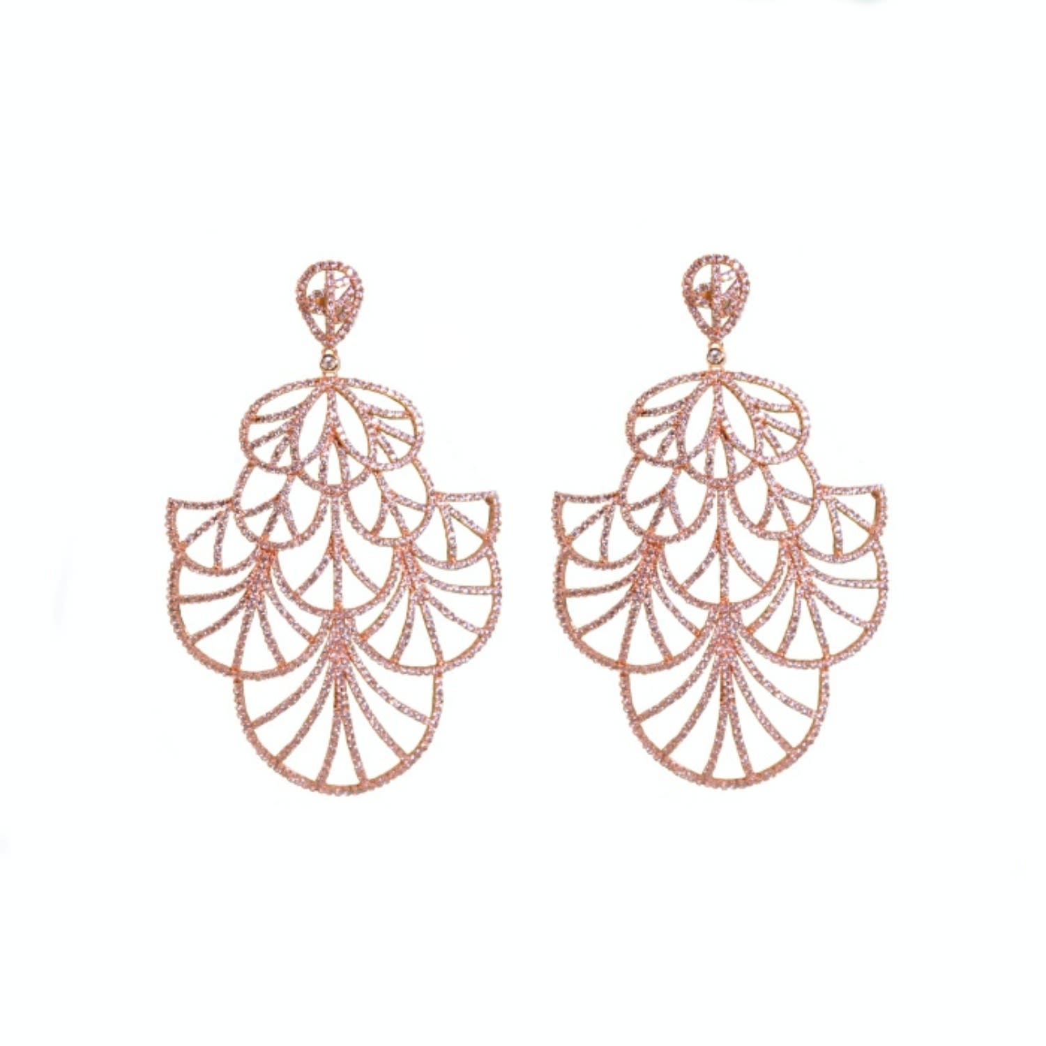 Women’s Geisha Earrings - Rose Gold Stephanie Browne Australia