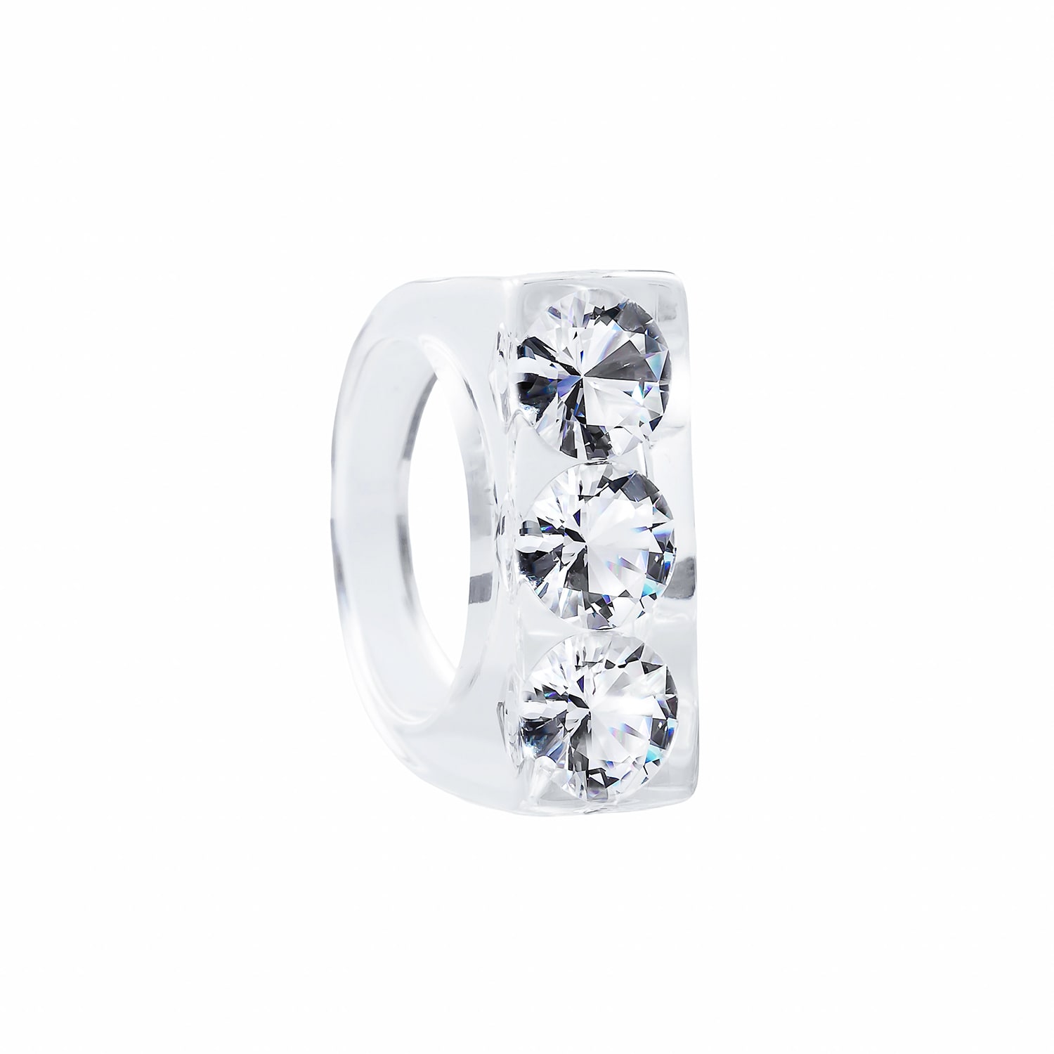 Iostudio Women's Gold / Silver Sparkle Ring