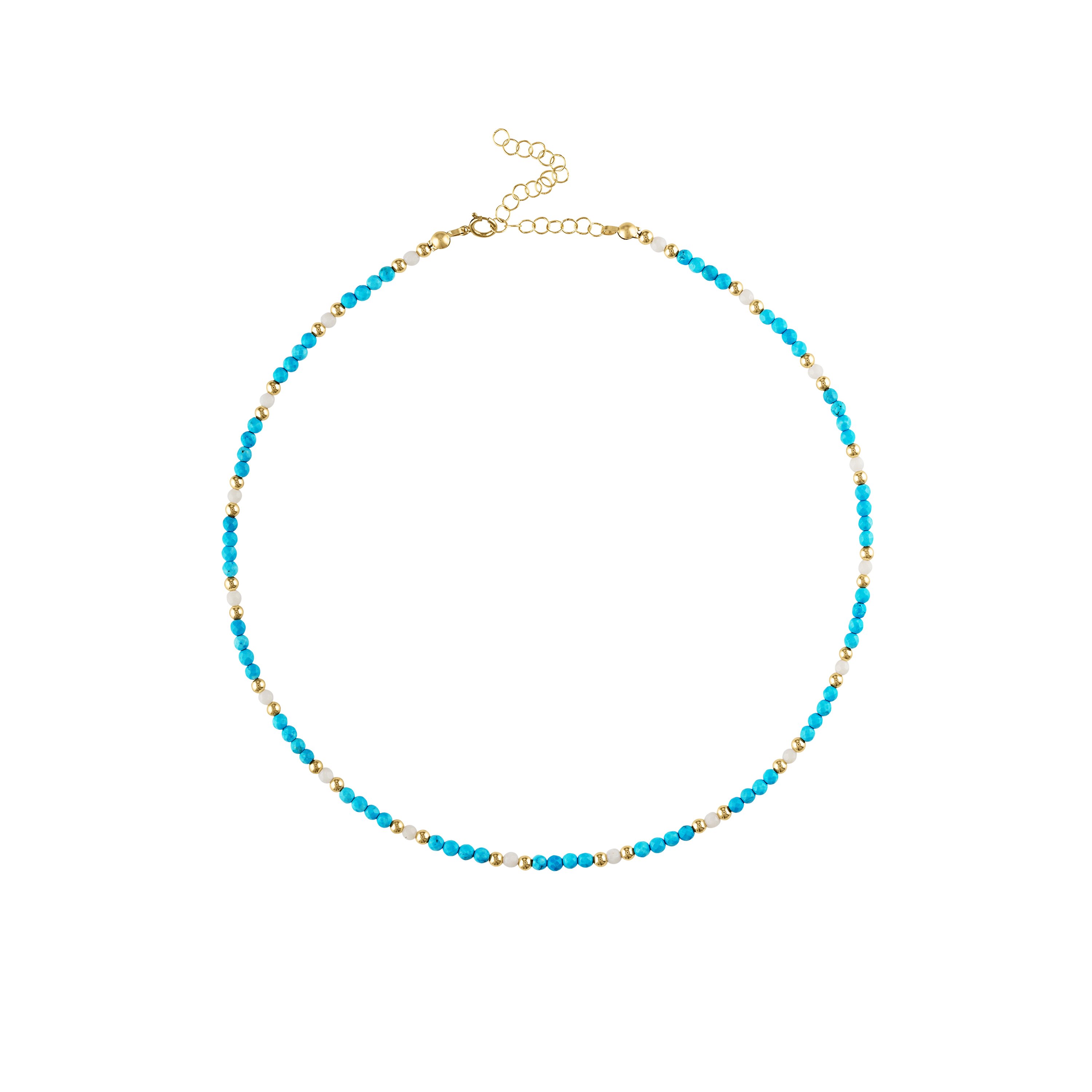 Olivia Le Mykonos Beaded Necklace In Blue
