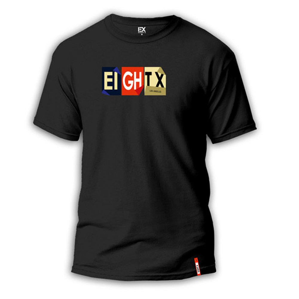 Eight X Men's Folds  Street T-shirt - Black
