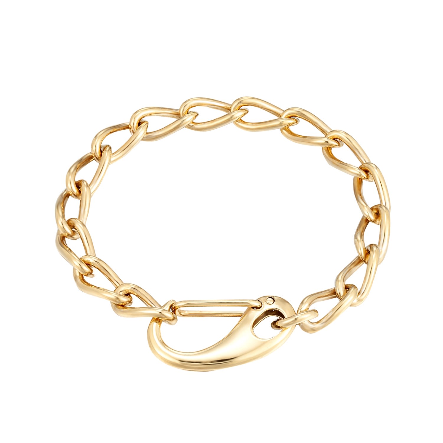 Women’s 22Ct Gold Vermeil Lobster Claw Chain Bracelet Seol + Gold