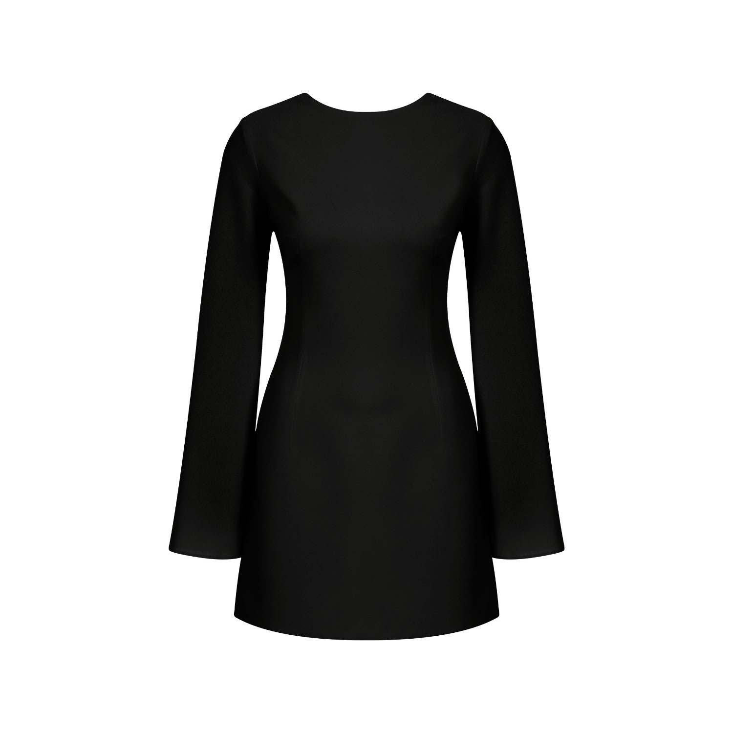 Women's Ira Tie-Back Mini Dress In Black | Large | Nazli Ceren