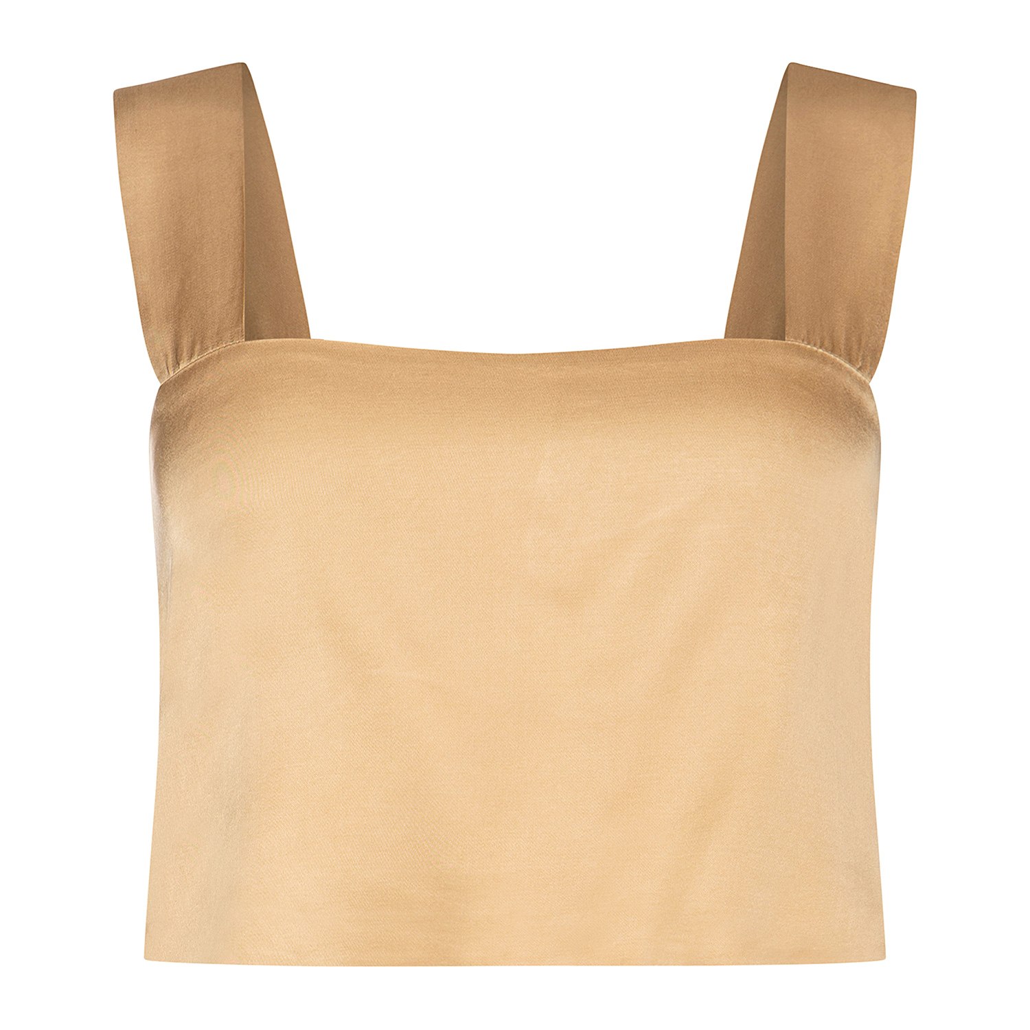 Women's Neutrals / Gold Carrie Croptop In Golden Beige | Small | Roses are Red