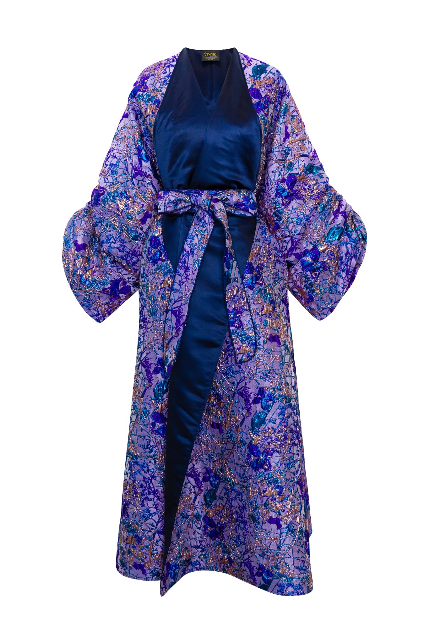 Byvinnik Women's Gold / Blue / Purple Parisian Coat In Flight - Purple In Purple