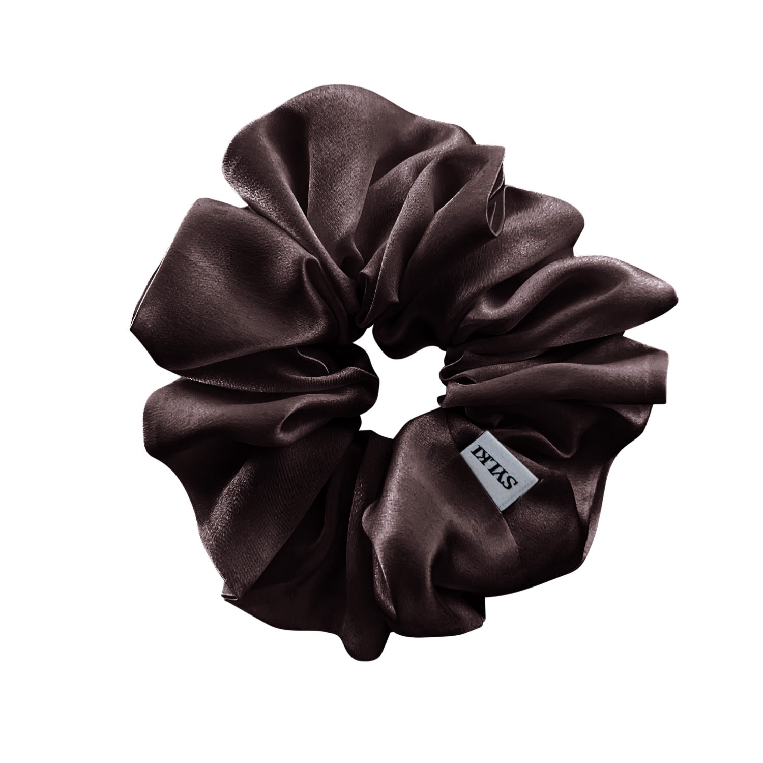 Women's Silk Scrunchie - Brown | Sylki