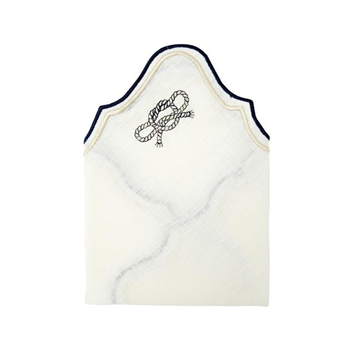 Km Home Collection Sailing Boat Linen Napkins Set Of 2