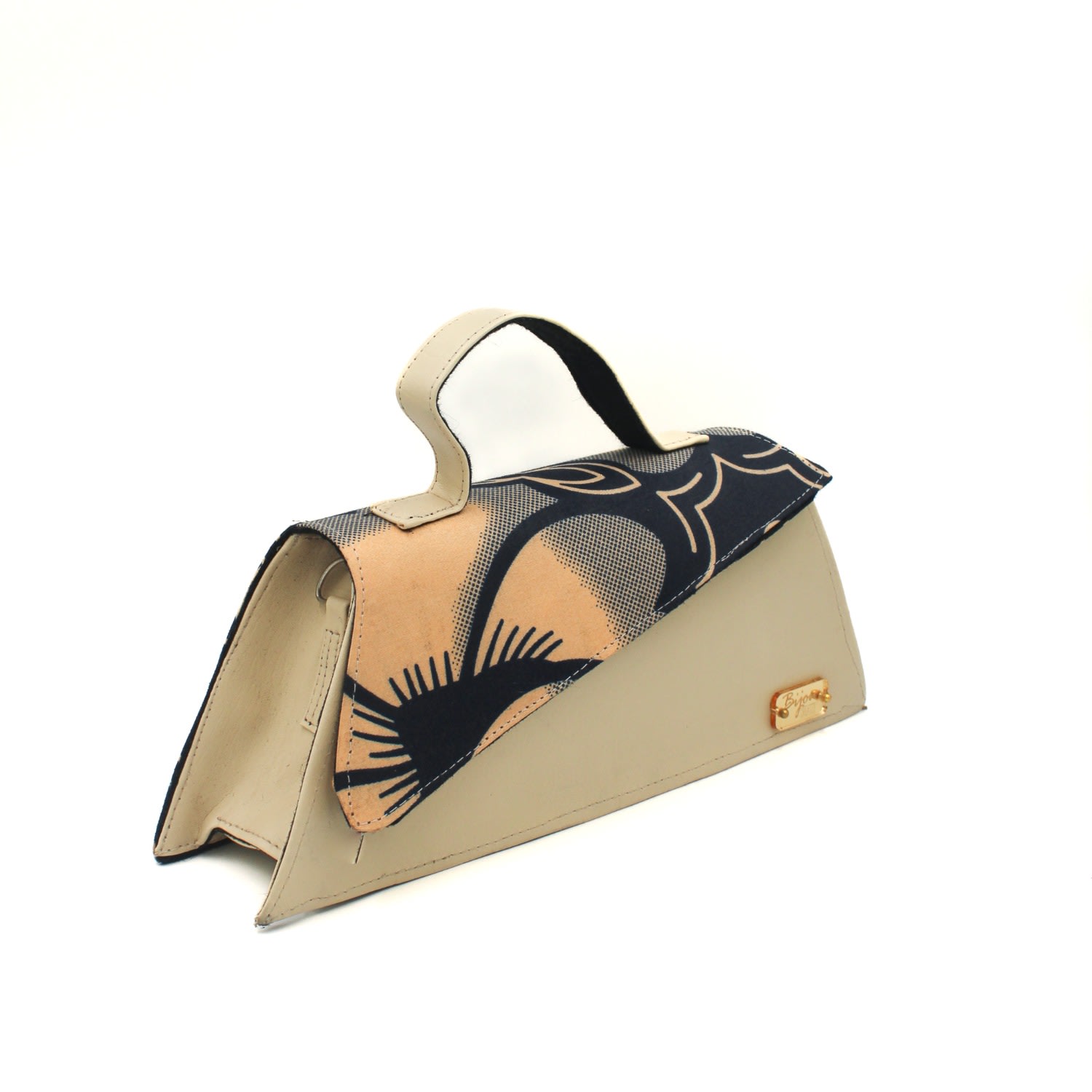 Bijoucreates Women's Neutrals The Impact Mini - Floral Navy & Peach Print In Black/blue/orange/white