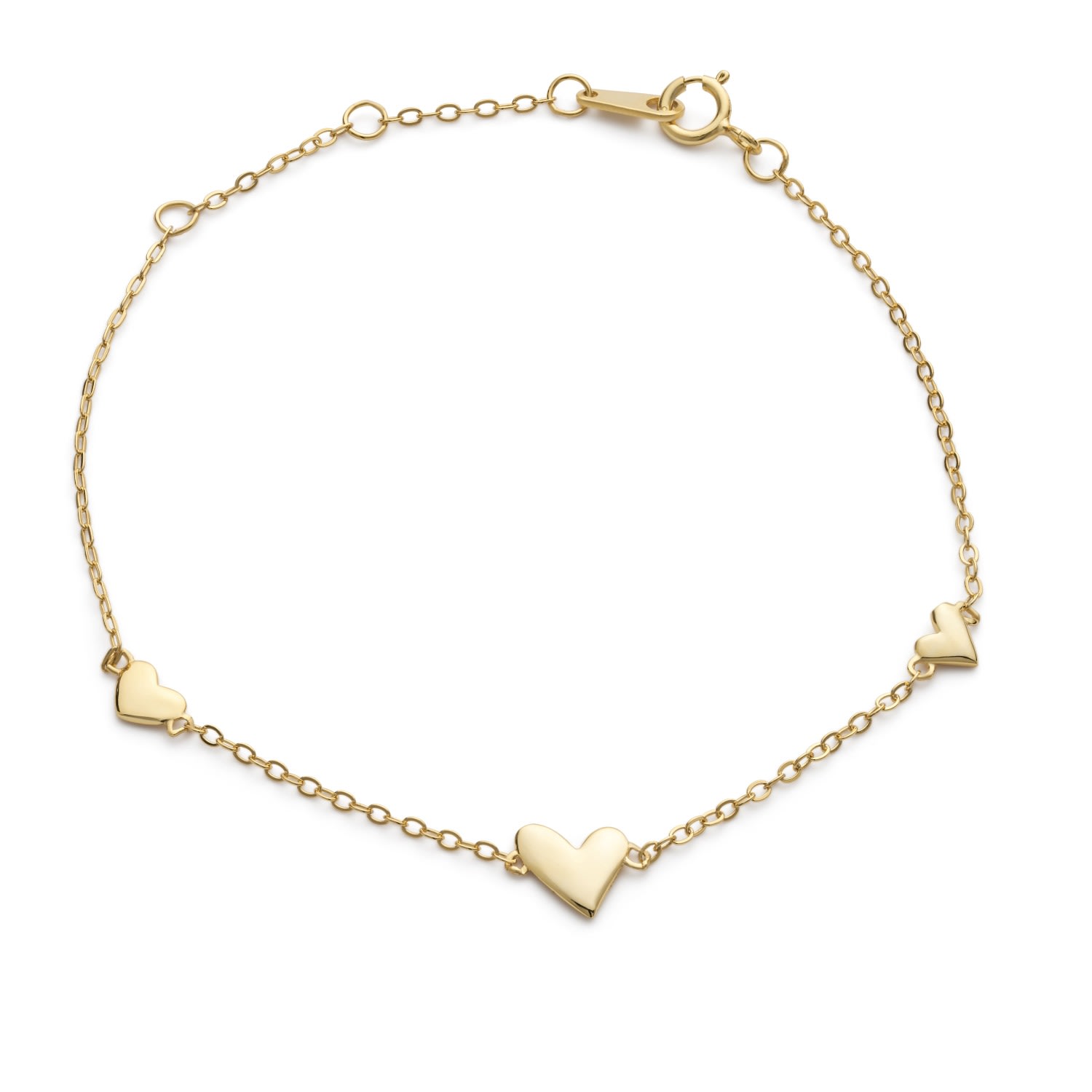 Women’s Gold Tiny Heart Bracelet Elk & Bloom - Everyday Fine Jewellery