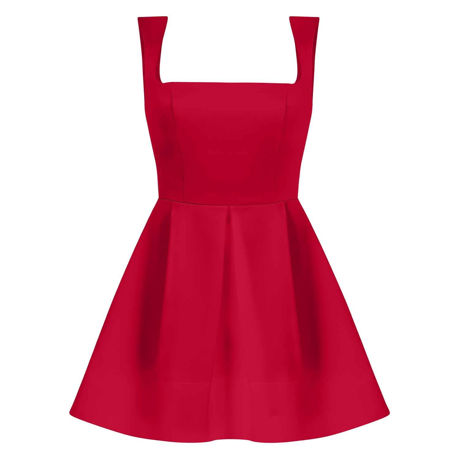 Tia Dorraine Women's Sweet Love Flared Satin Mini Dress, Red In Red