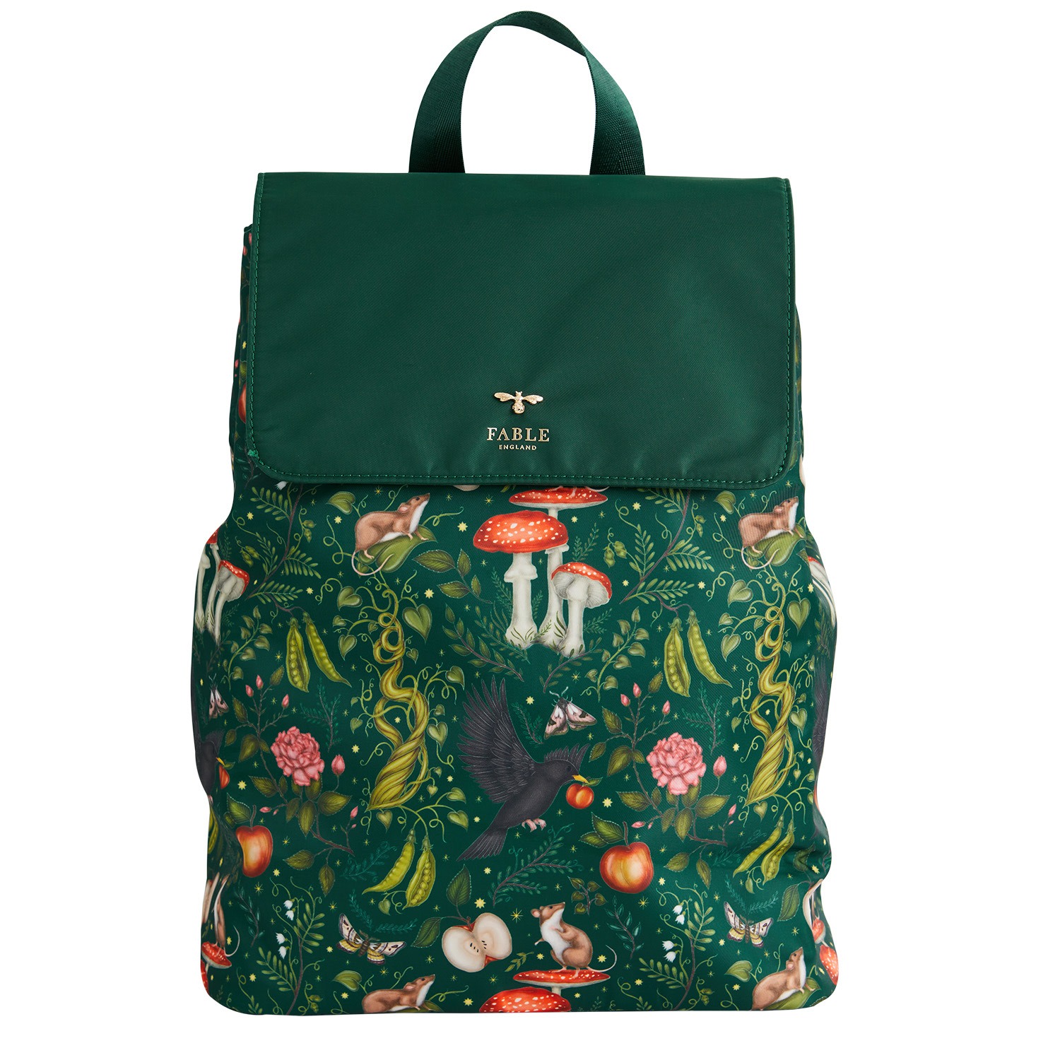 Fable England Women's  X Catherine Rowe Into The Woods Backpack - Green In Green