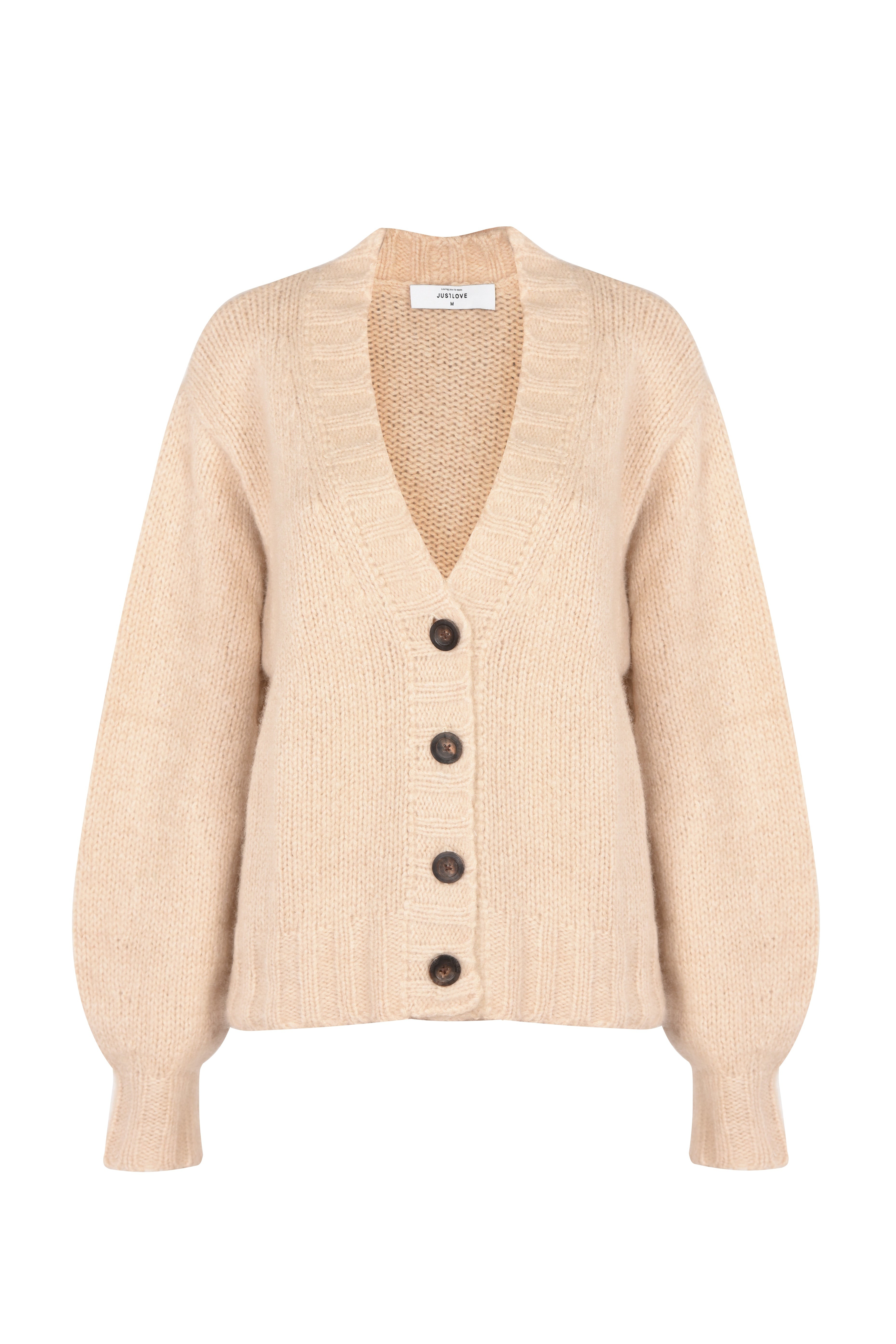 Justlove Women's Neutrals Cashmere Cardigan Supersoft Organic Beige In Beige