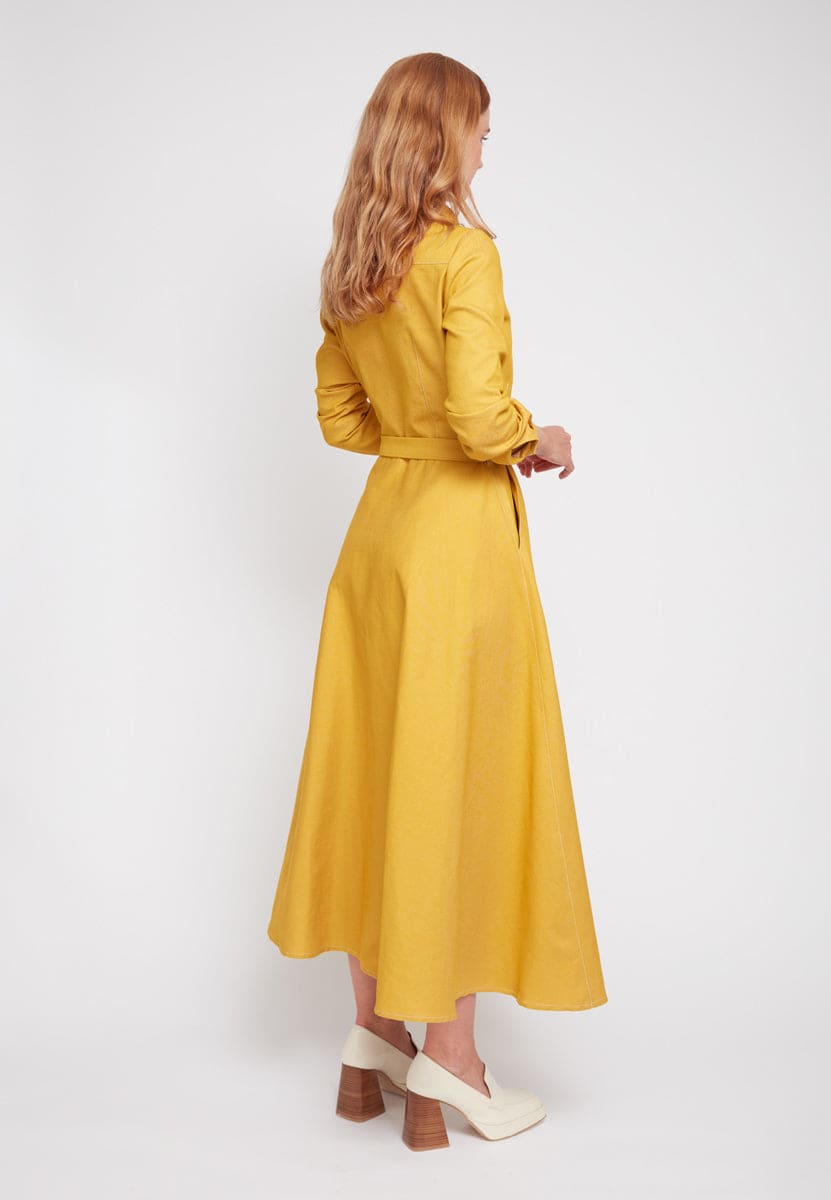 Yellow Jean Dress 2024