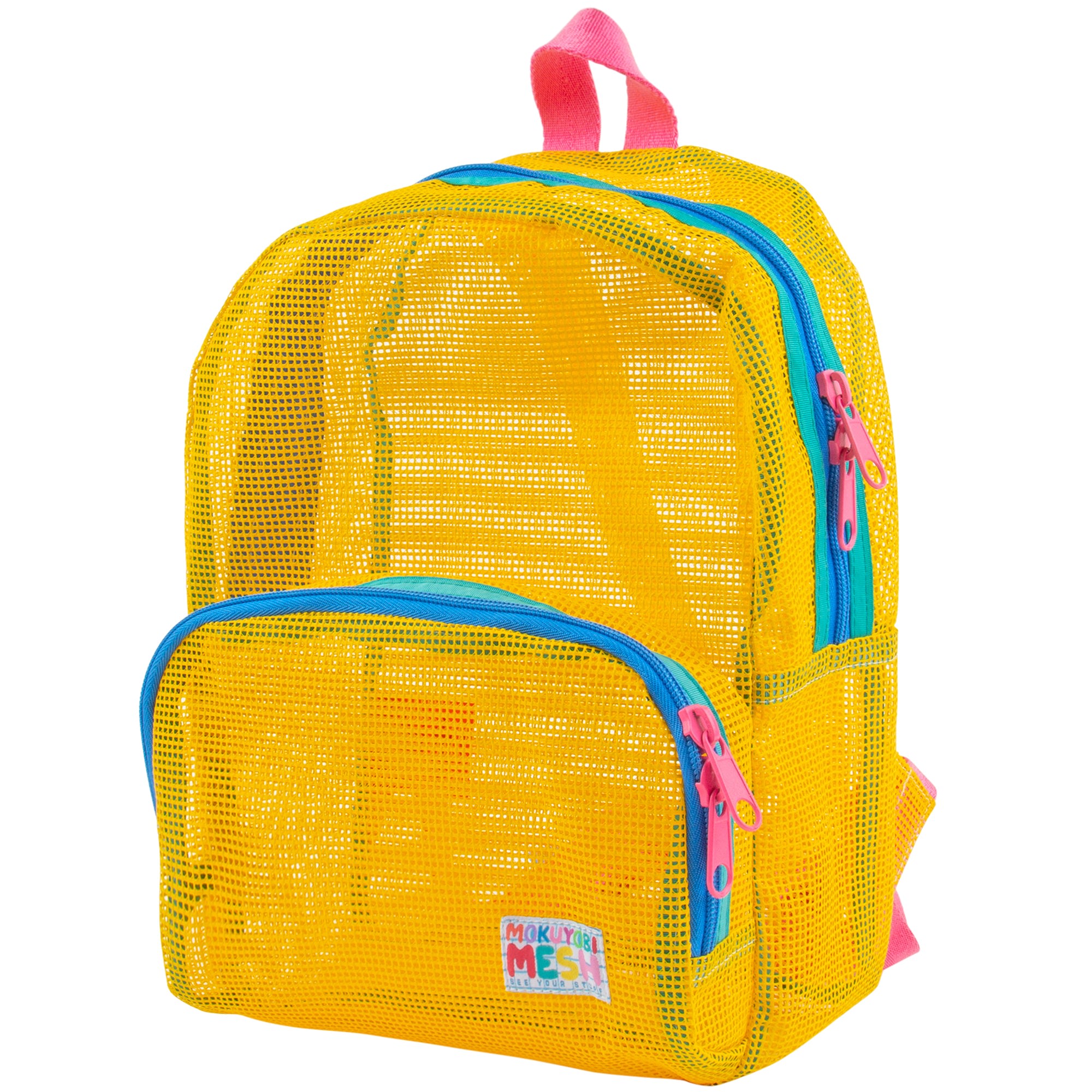 Mokuyobi Women's Blue / Yellow / Orange Yolk Mesh Mini Backpack In Blue/yellow/orange