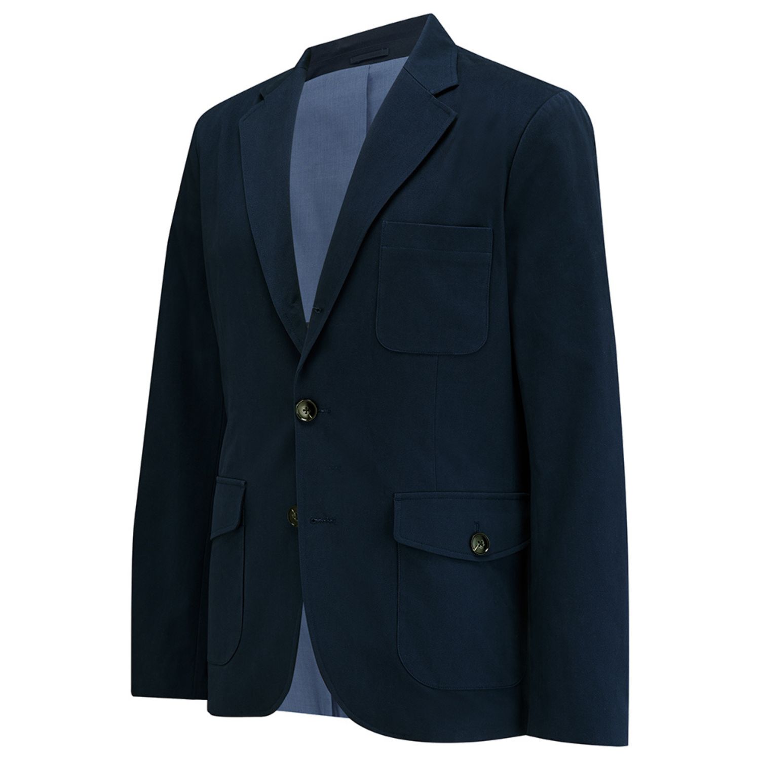 Guards London Men's Blue Ballard Cotton Blazer - Navy In Blue