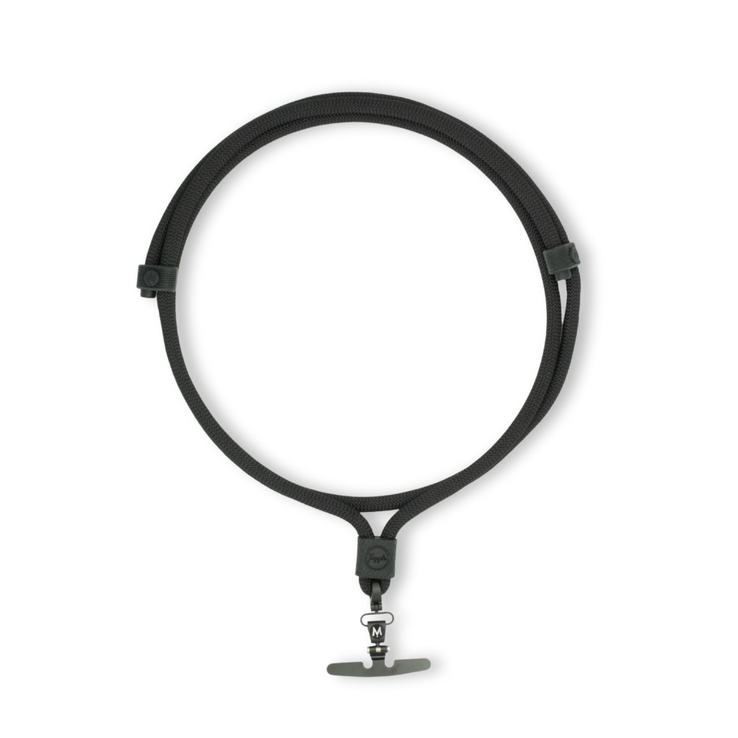 M.craftsman Yoggle Click Crossbody Phone Strap - The Brooker - All Black In Black