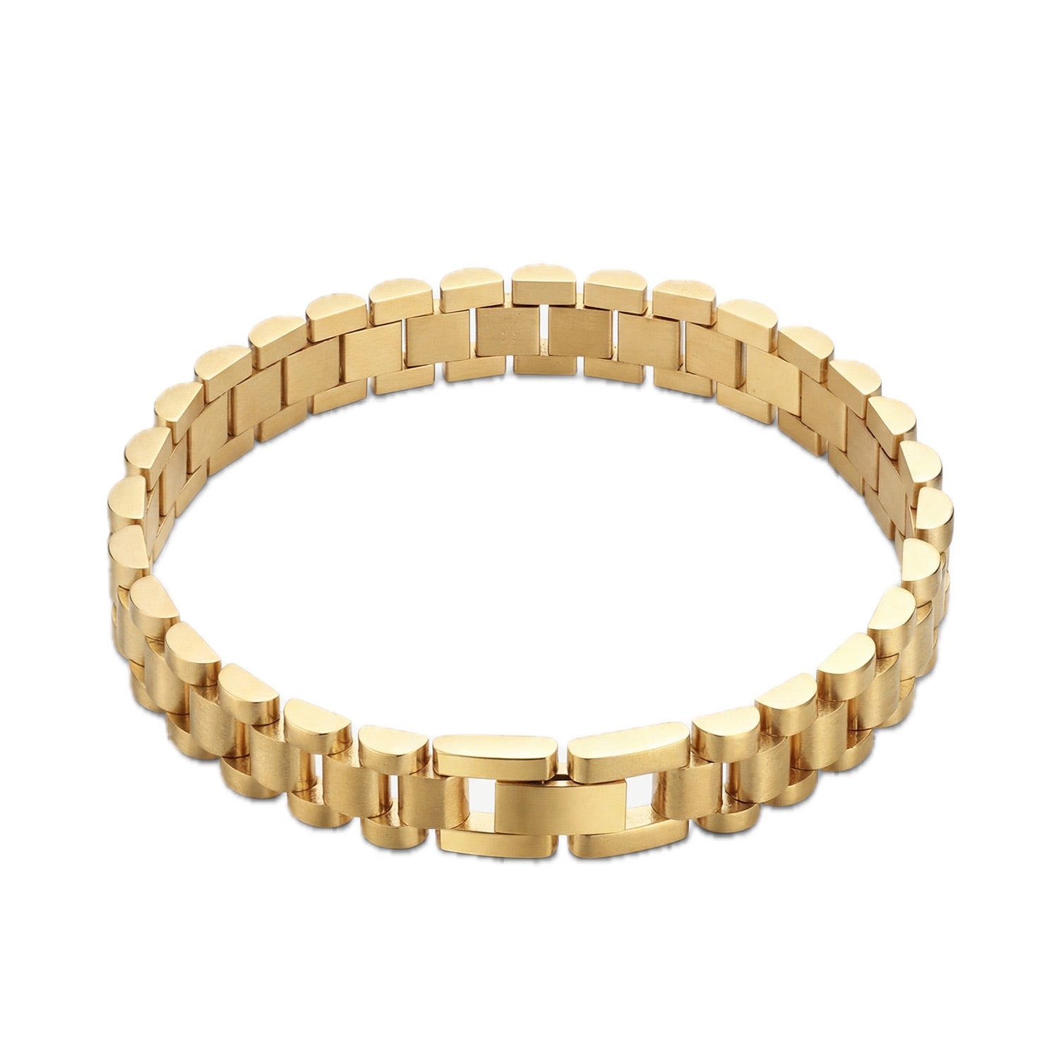 Women's 14K Gold Chunky Watch Chain Link Bracelet | Elk & Bloom